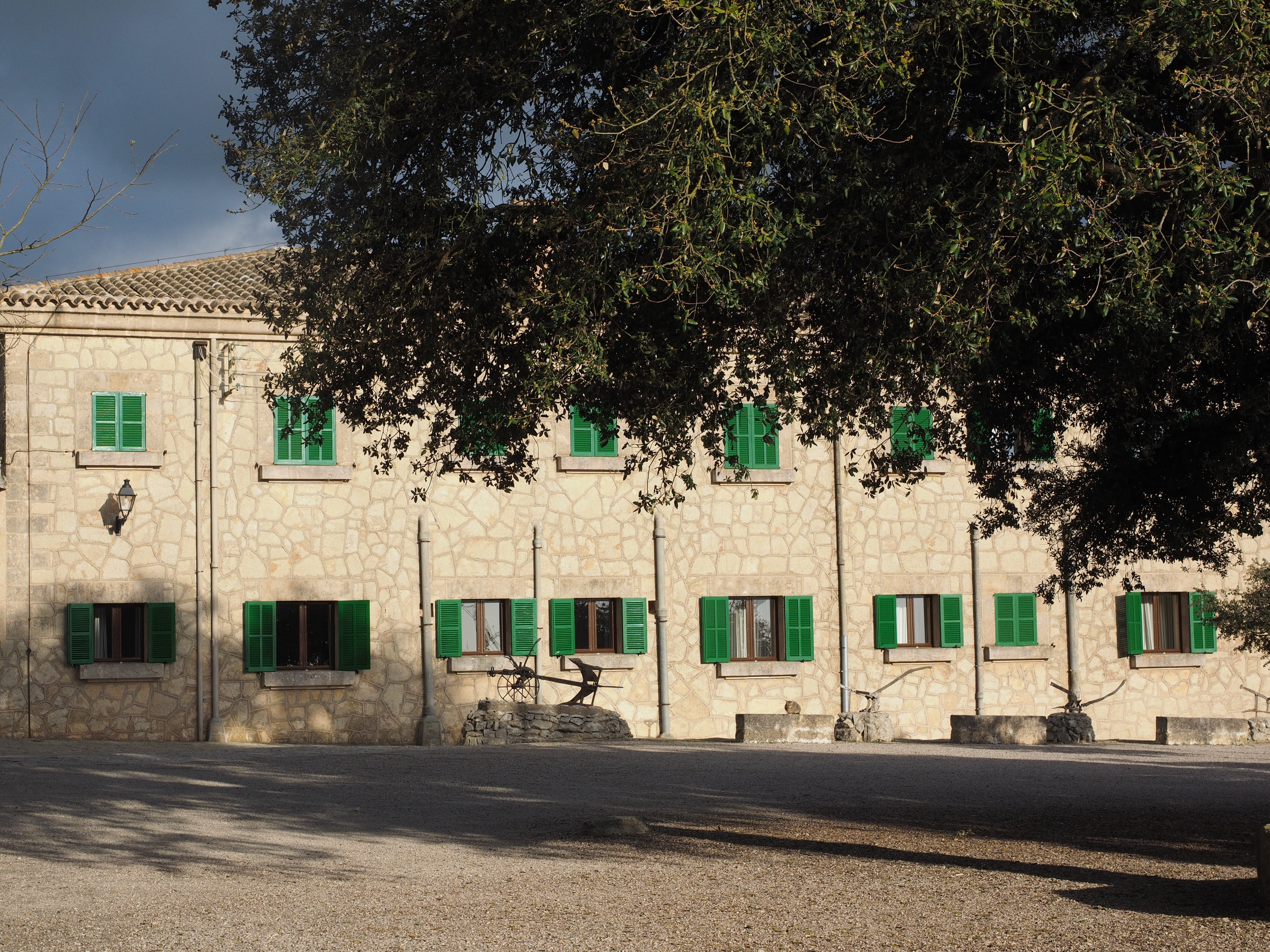 algaida, residential district, monastery, entrance, old, mallorca, europe, road, cura, building Exterior, puig de randa, sunlight, built structure, balearic islands spain, HD Wallpaper