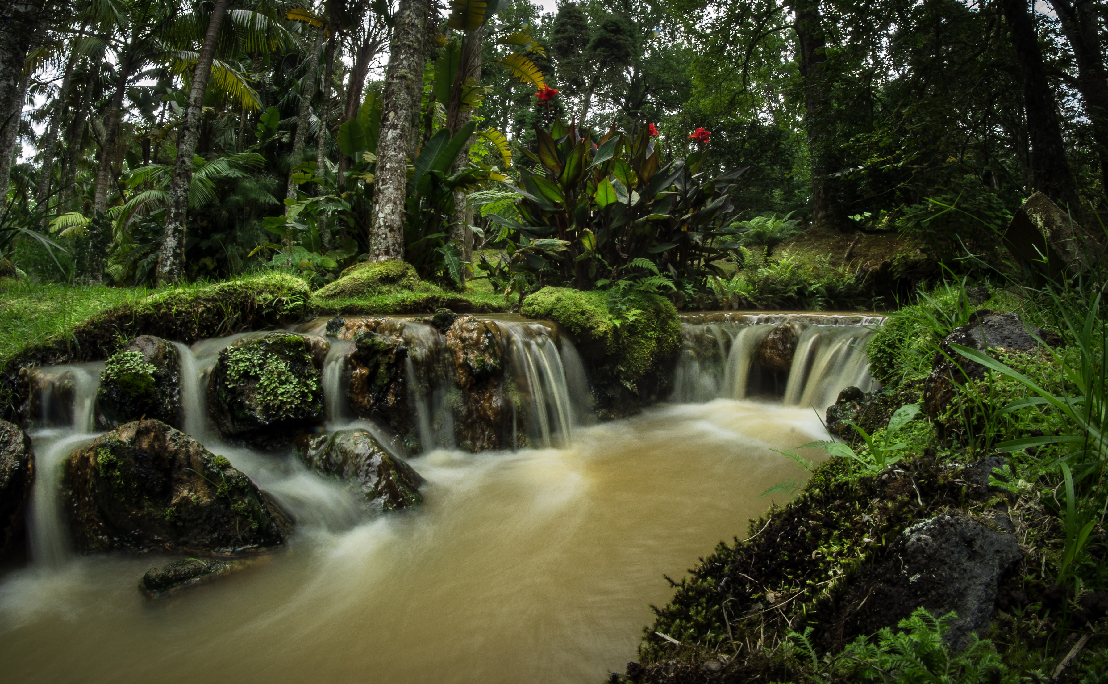 gardens, nostra, 539494, 2K, parks, portugal, terra, waterfalls, 3590x2215, HD Wallpaper