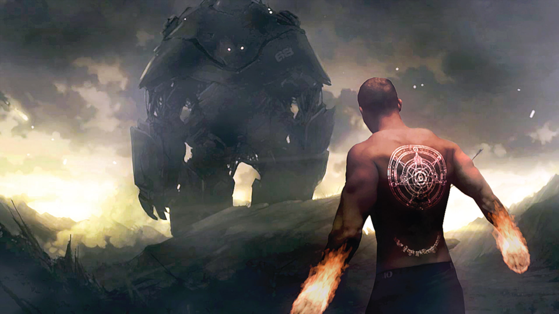 devils, Full Metal Alchemist, Satanism, Fire Fighter, robot, tattoo, 1080P, king, Sons Of The Harpy, Iron Fist, King Of Fighters, HD Wallpaper
