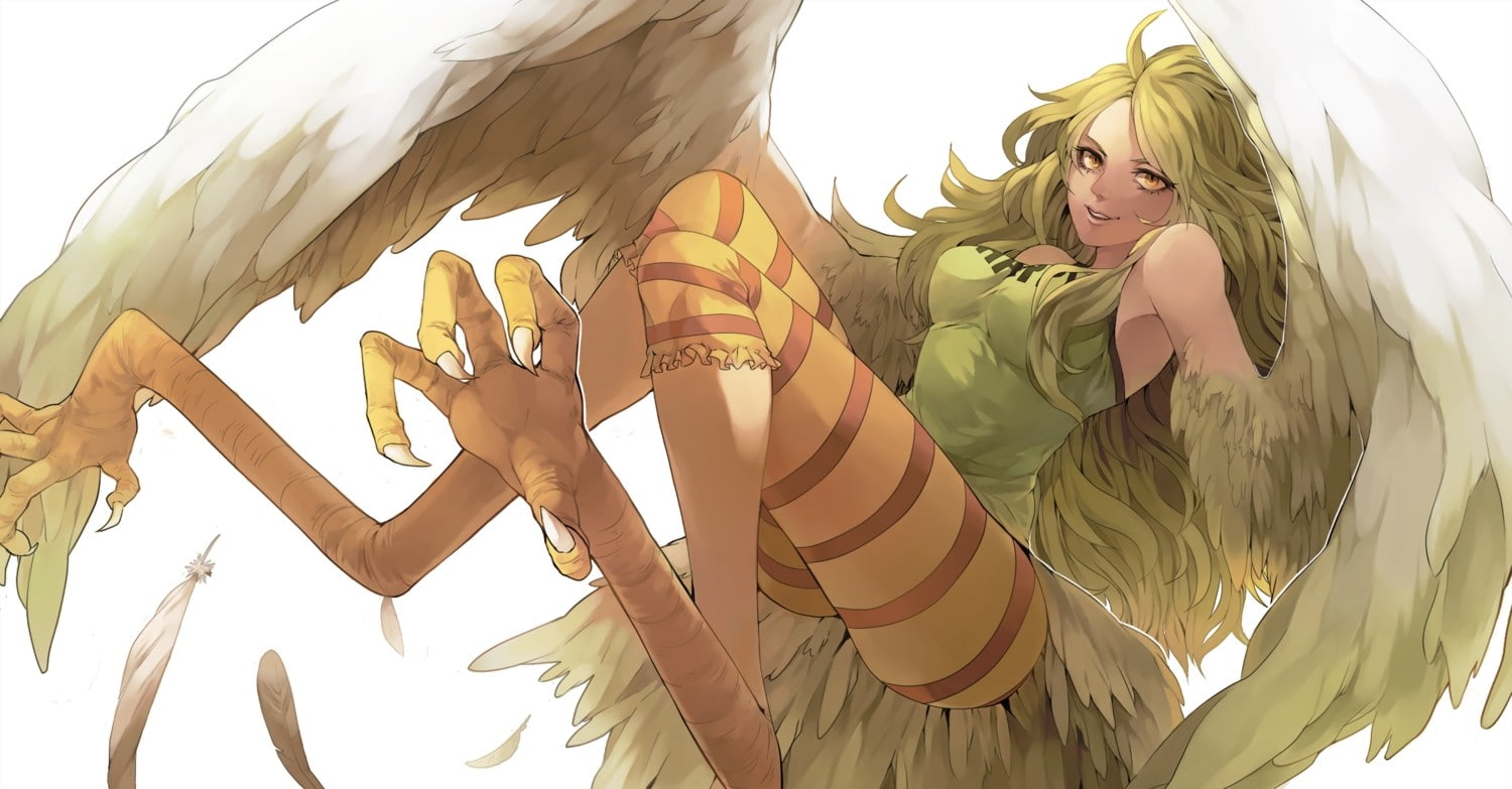 wings, Monet, harpy, 720P, One Piece, HD Wallpaper