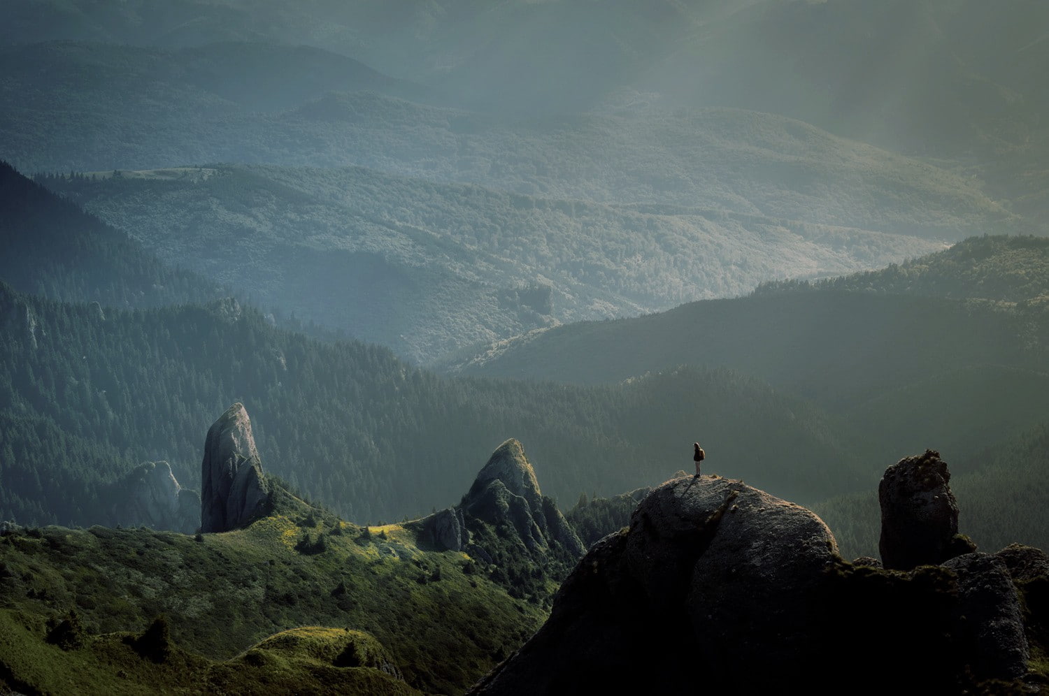 top view, mountains, 720P, HD Wallpaper