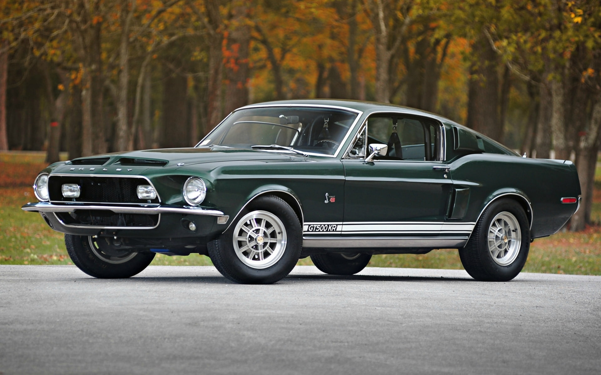 гт500, the front, Mustang, 1968, 1080P, Muscle car, classic, Ford, Shelby, GT500, HD Wallpaper