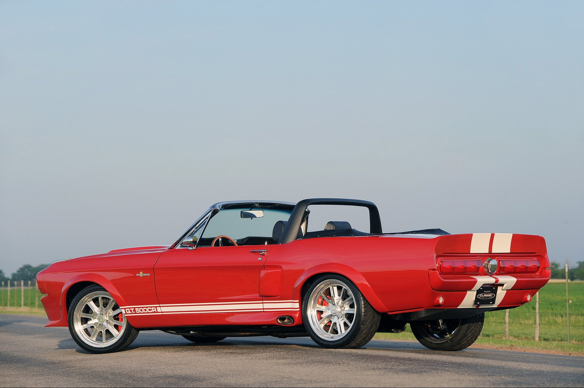 Muscle Car, Ford, 1080P, Shelby GT500 Classic Recreation, Red Car, Classic Car, Convertible, HD Wallpaper