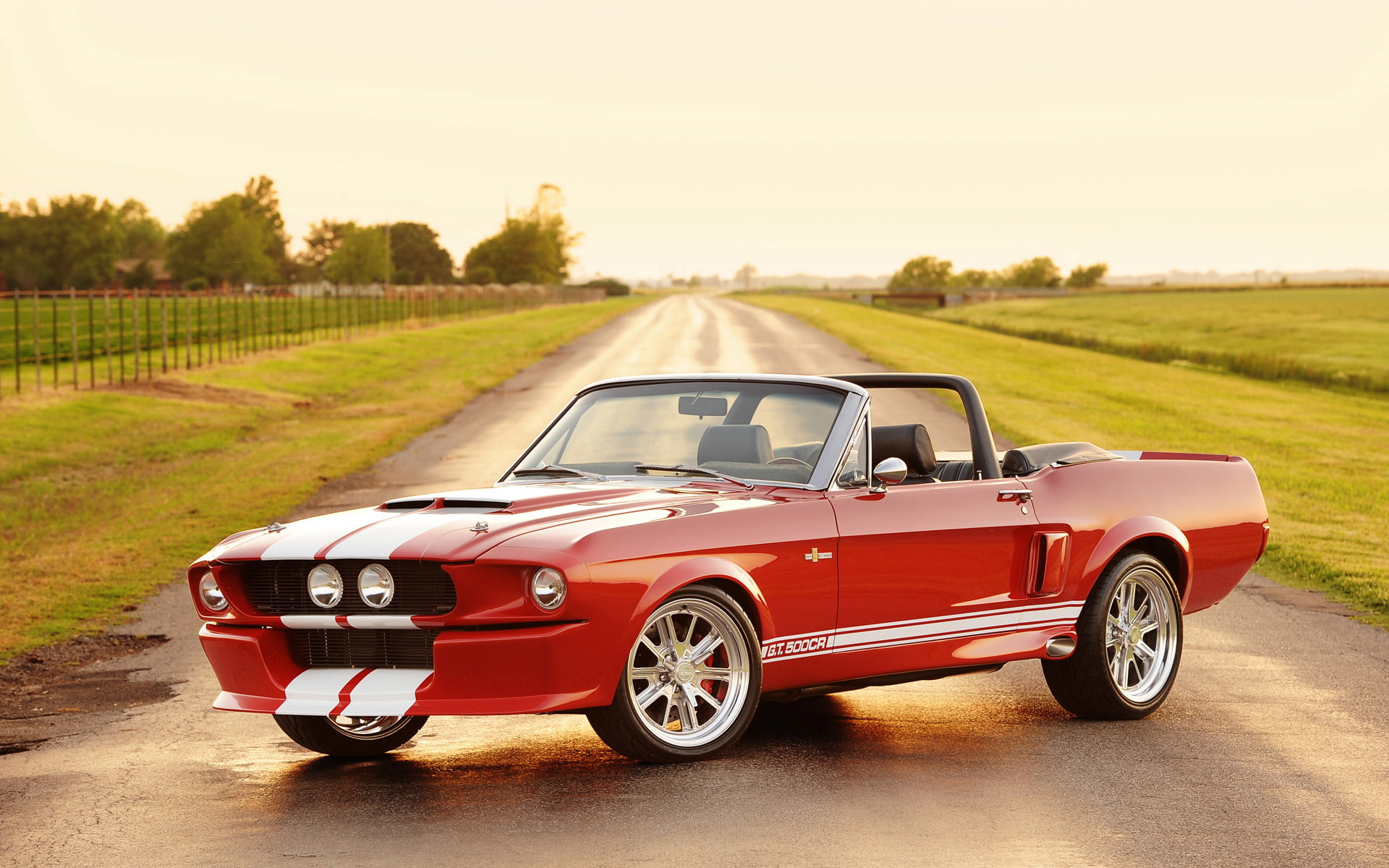 Recreations, Convertible, Shelby, Classic, 1080P, GT500CR, HD Wallpaper