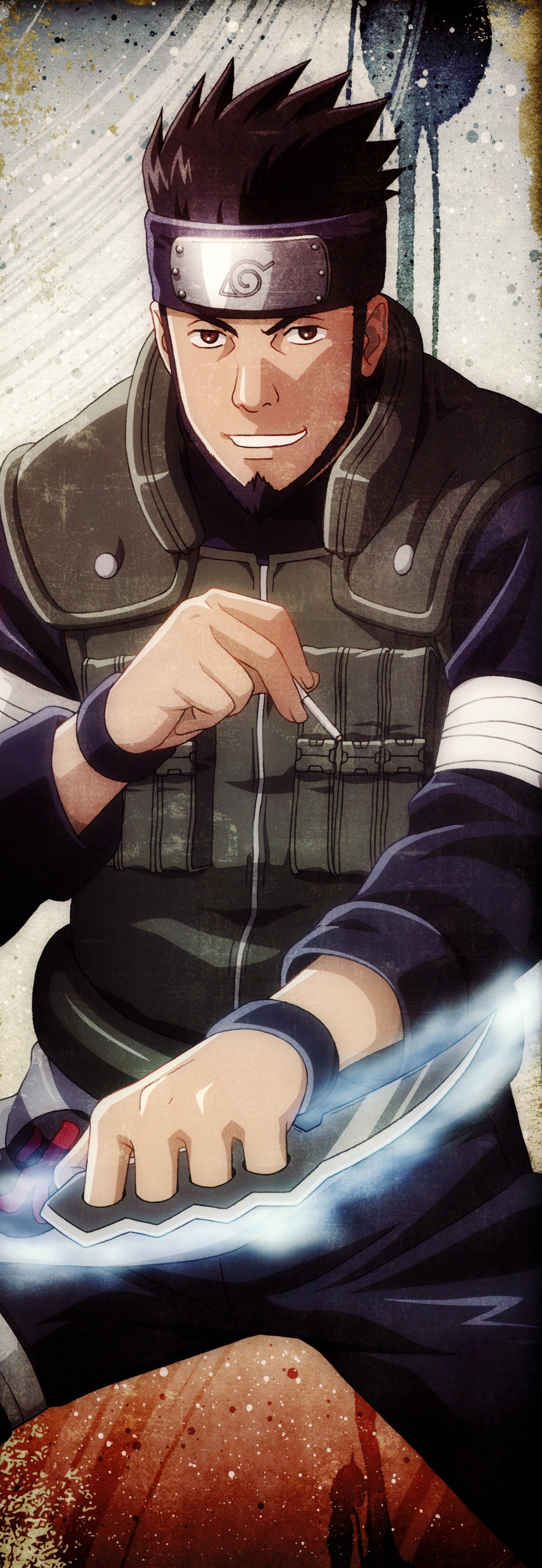 Naruto Shippuuden, protection, reflection, people, mid adult, motor vehicle, digital, car, land vehicle, adult, mid adult men, Sarutobi Asuma, young adult, Phone HD Wallpaper