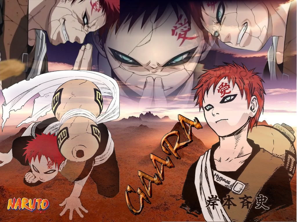 anime, 480P, hd, art, Naruto, gaara, Sasuke, HD Wallpaper