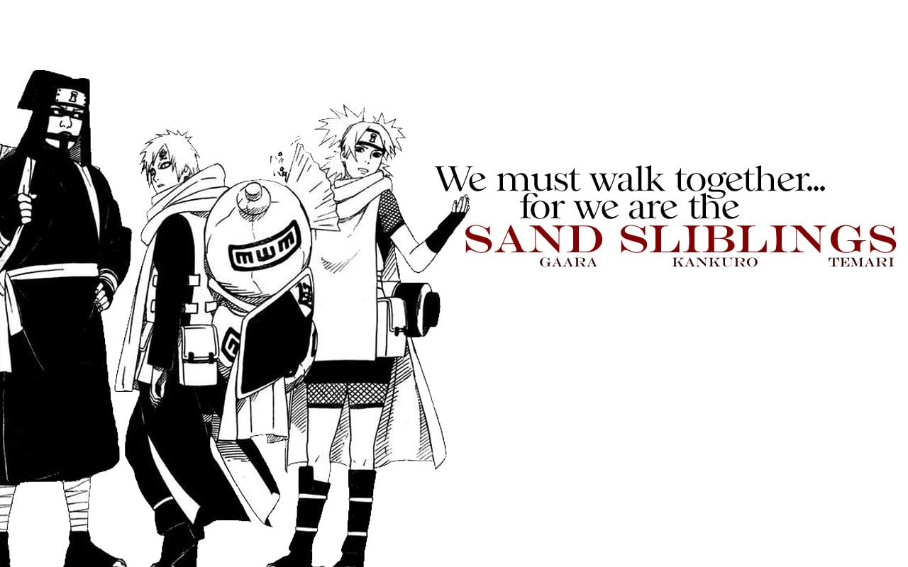 Naruto, Gaara (Naruto), Temari (Naruto), 720P, Anime, Kankurō (Naruto), HD Wallpaper