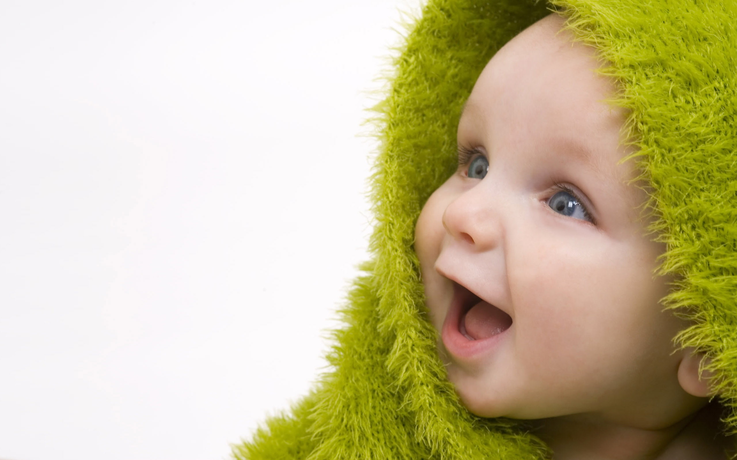 Green, 2K, Scarf, Baby, Cute, HD Wallpaper
