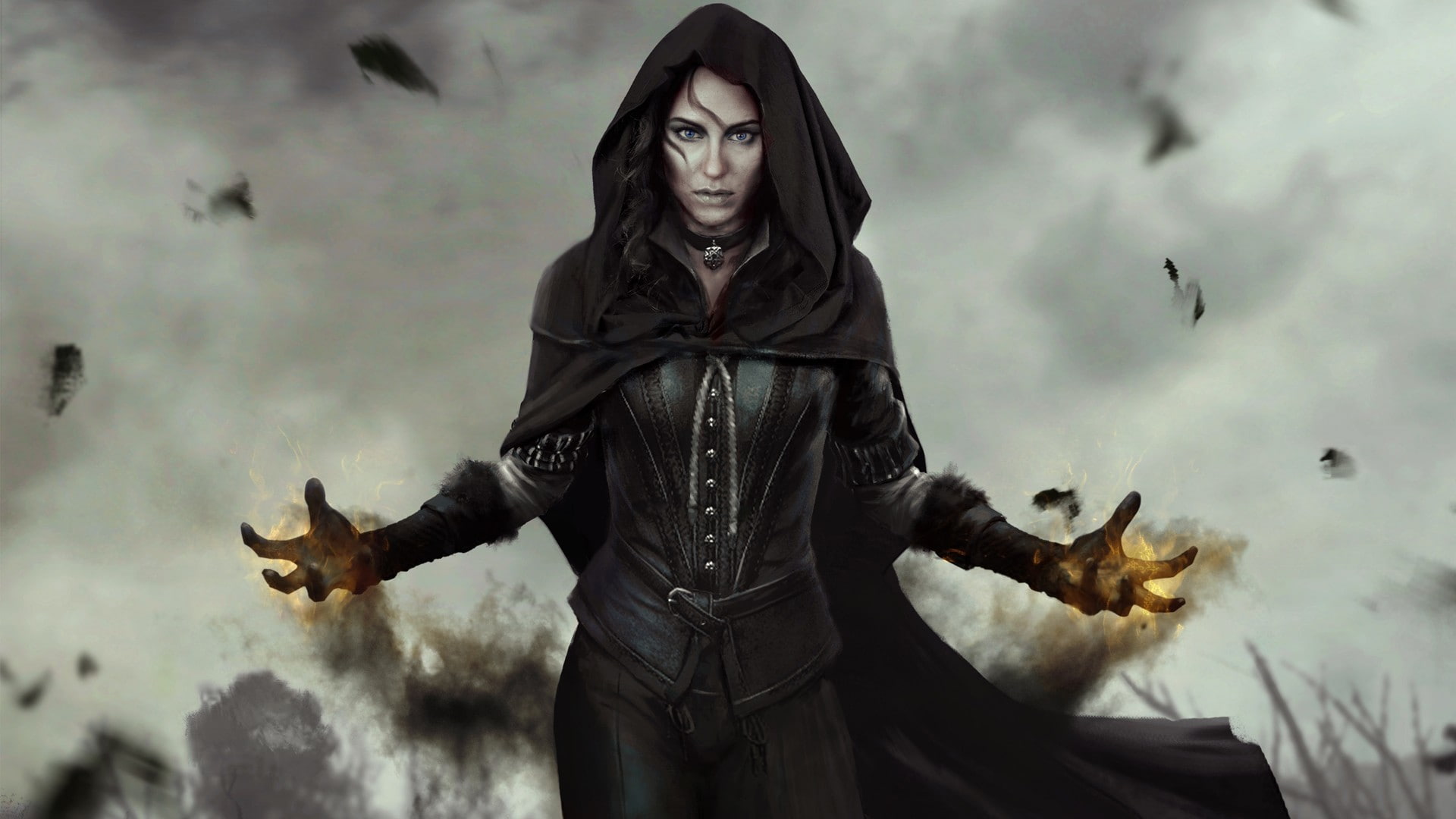 CD Projekt RED, The Witcher, 1080P, Girl, Yennifer, The Witcher 3: Wild Hunt, Vengerberg, Look, Magic, HD Wallpaper