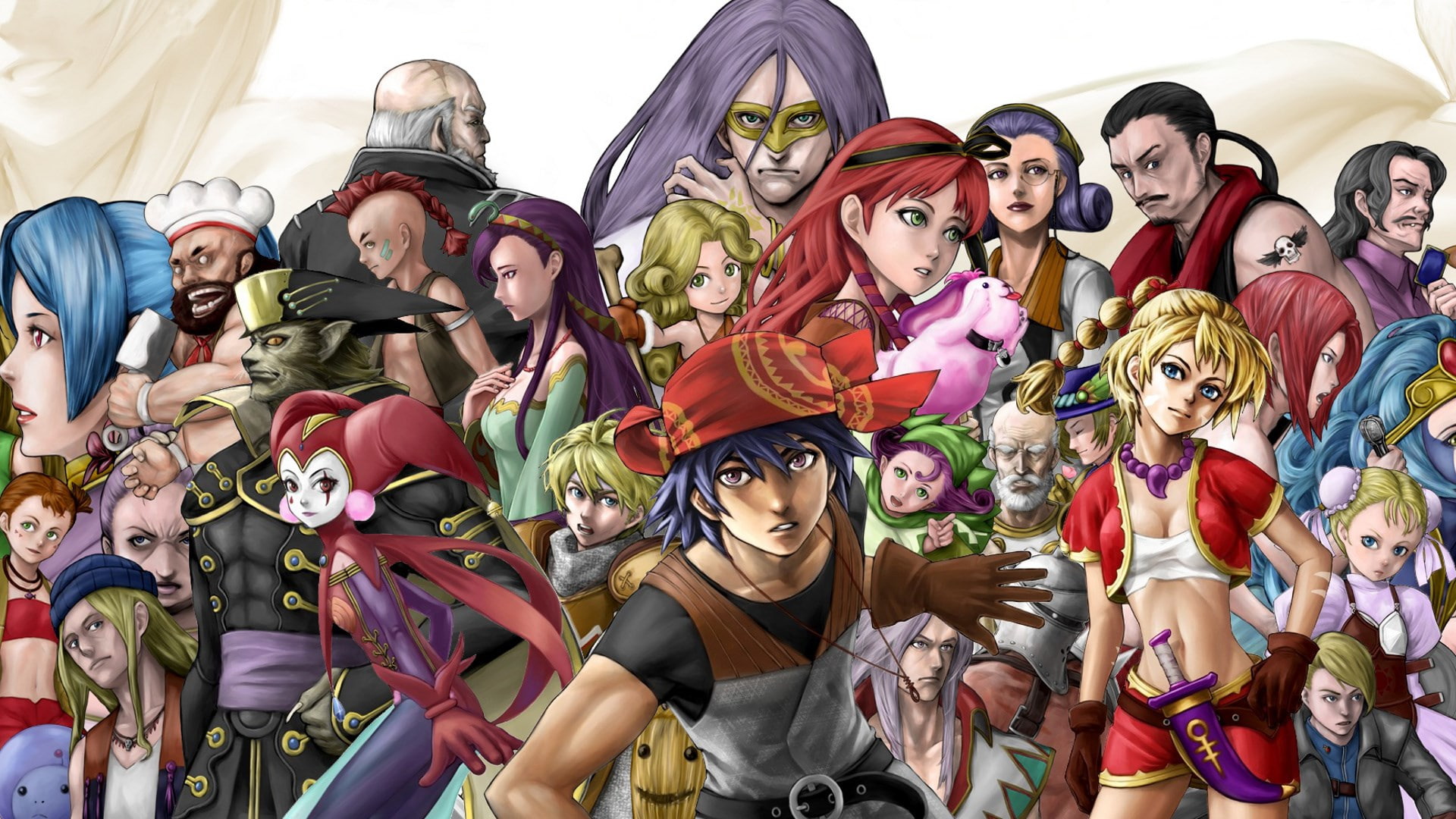 1080P, art and craft, group of people, representation, real people, creativity, human representation, chrono cross, choice, female likeness, indoors, multi colored, HD Wallpaper