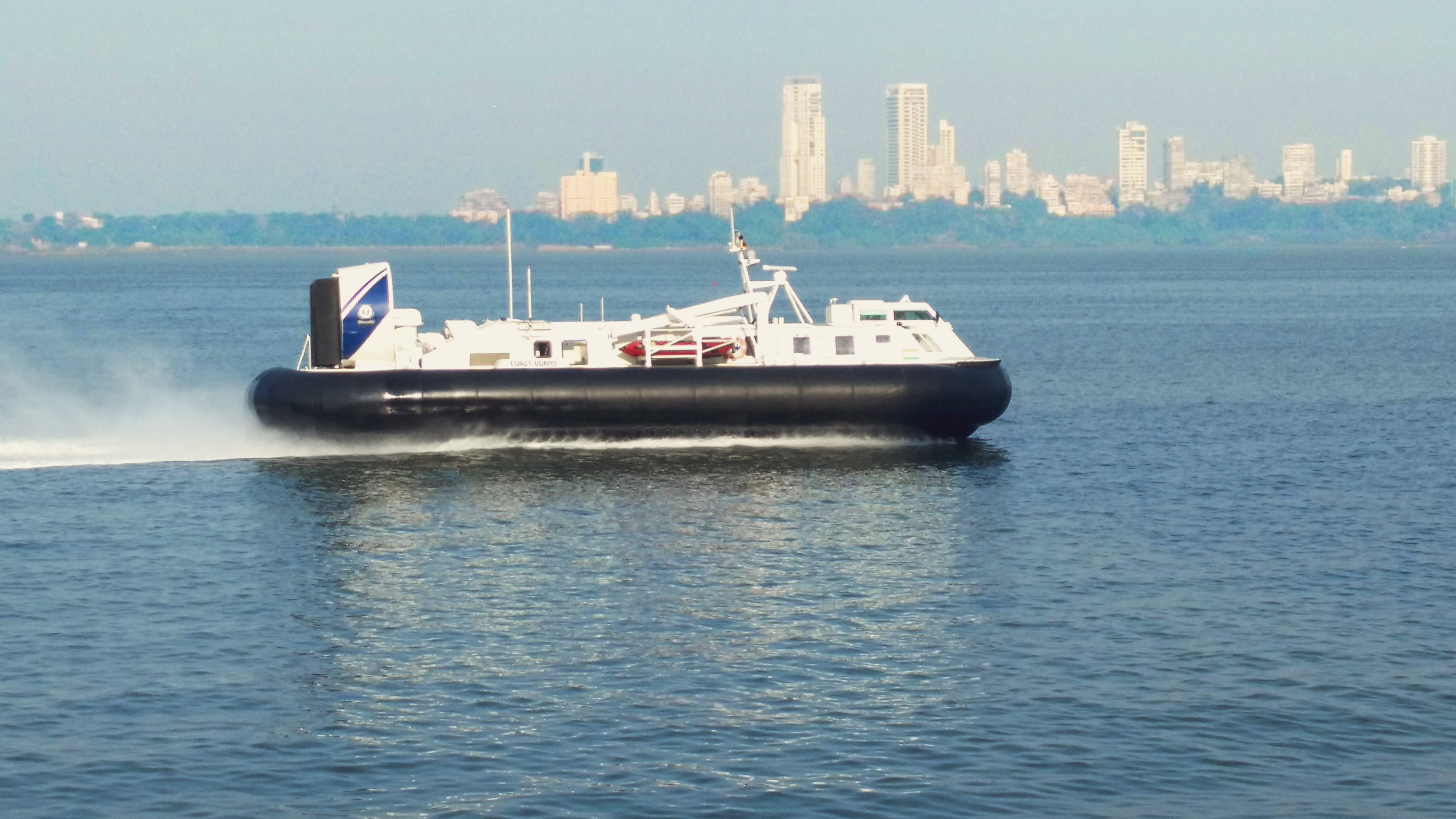 ship, 5K, waterfront, outdoors, hovercraft, towers, office building exterior, cruise ship, navi mumbai, drive, sailing, travel, no people, marine, building exterior, HD Wallpaper