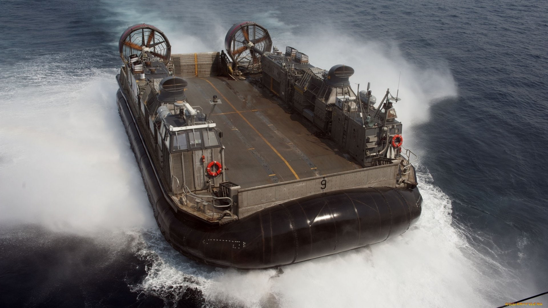 vehicle, hovercraft, watercraft, water, 1080P, HD Wallpaper