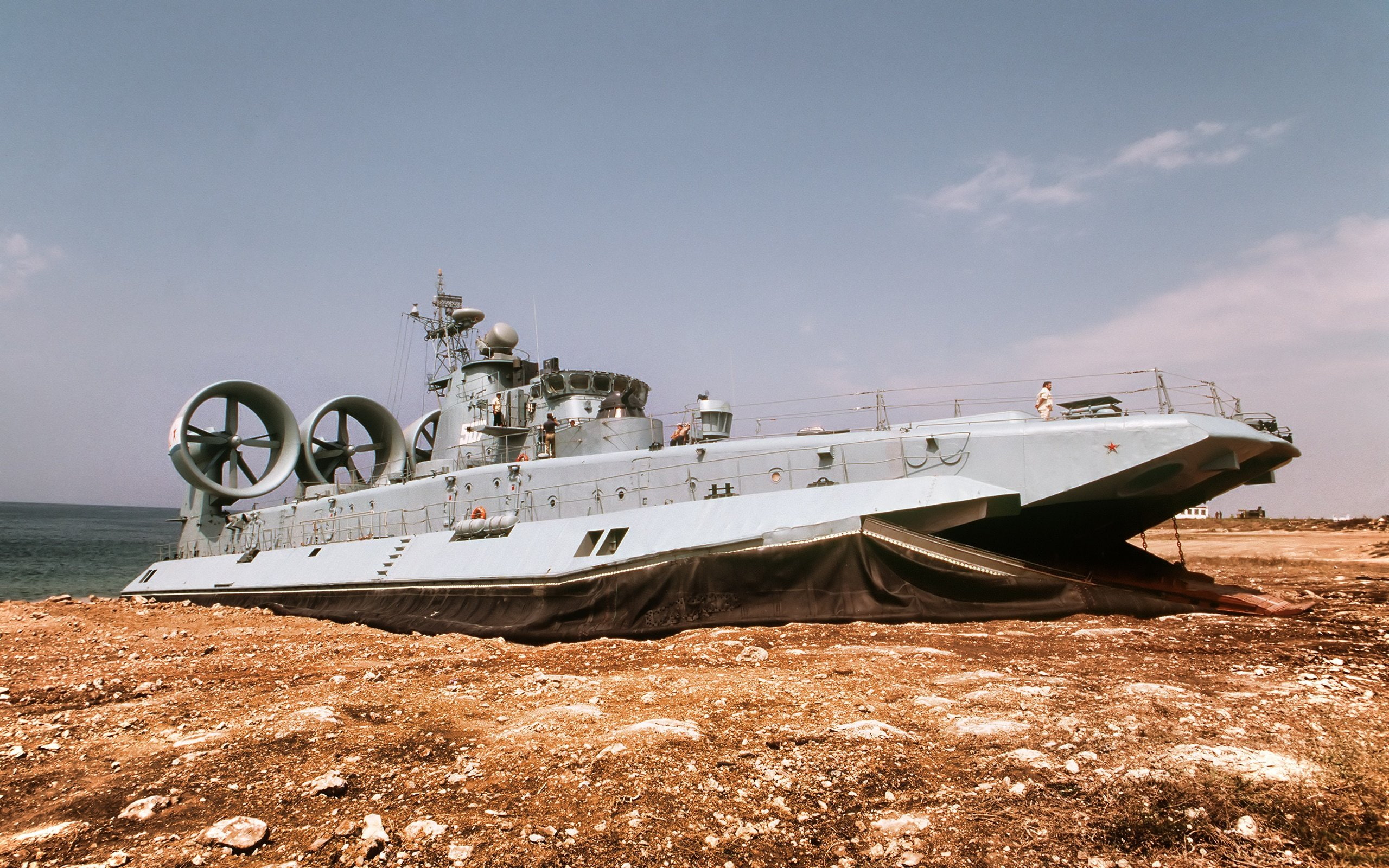 red, naval, 2K, hovercraft, russian, war, navy, star, russia, HD Wallpaper