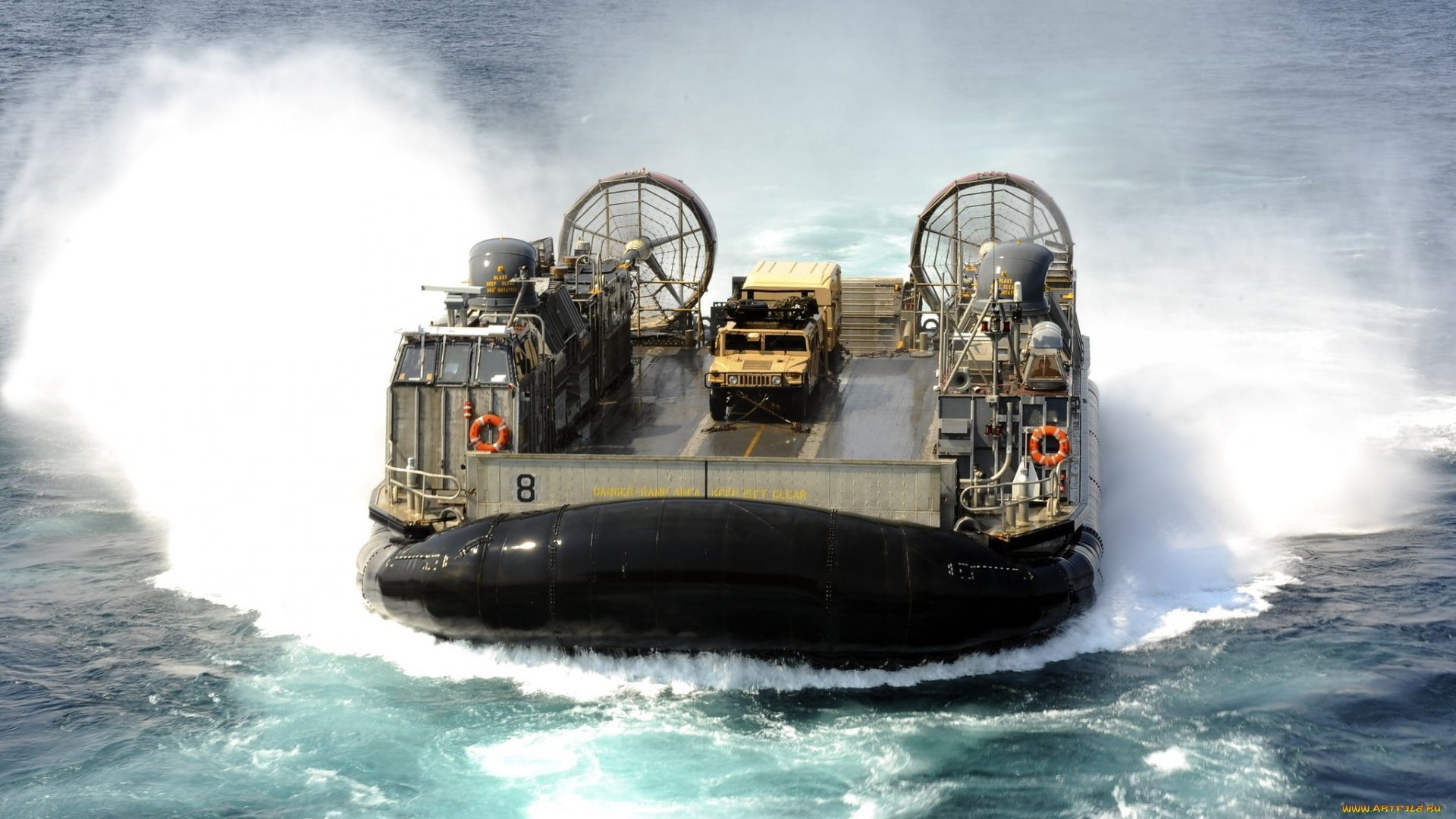 vehicle, hovercraft, water, 1080P, watercraft, HD Wallpaper