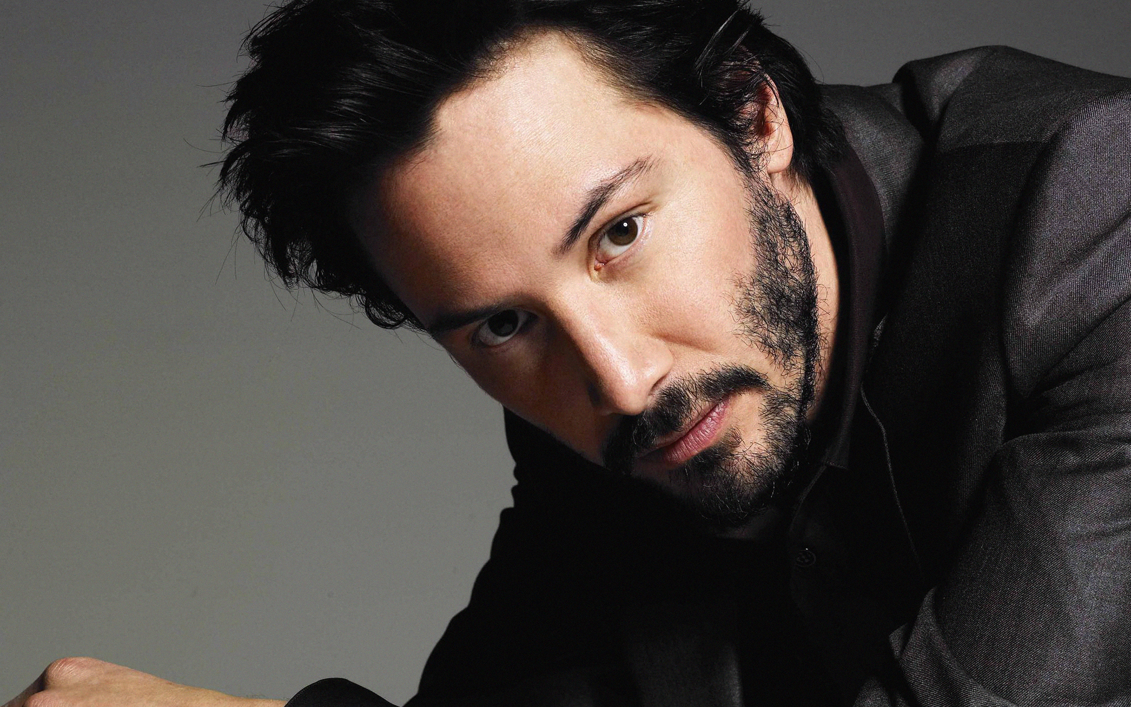 hair, keanu, star, 4K, reeves, HD Wallpaper