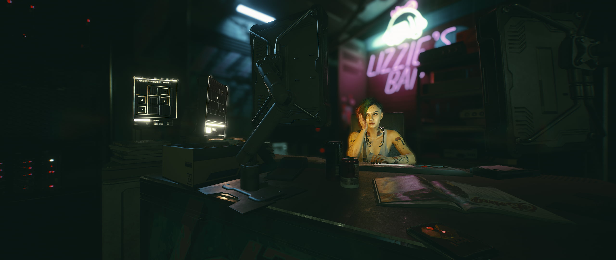 video games, Cyberpunk 2077, ultrawide, Ultra Settings, in-game, screen shot, 2K, ultra-wide, HD Wallpaper