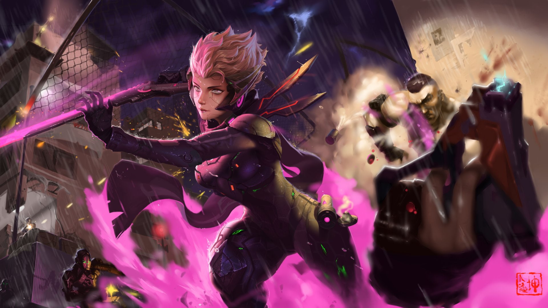celebration, League Of Legends, sculpture, Video Game, young adult, 1080P, nightlife, night, Fiora (League Of Legends), music, representation, digital composite, HD Wallpaper