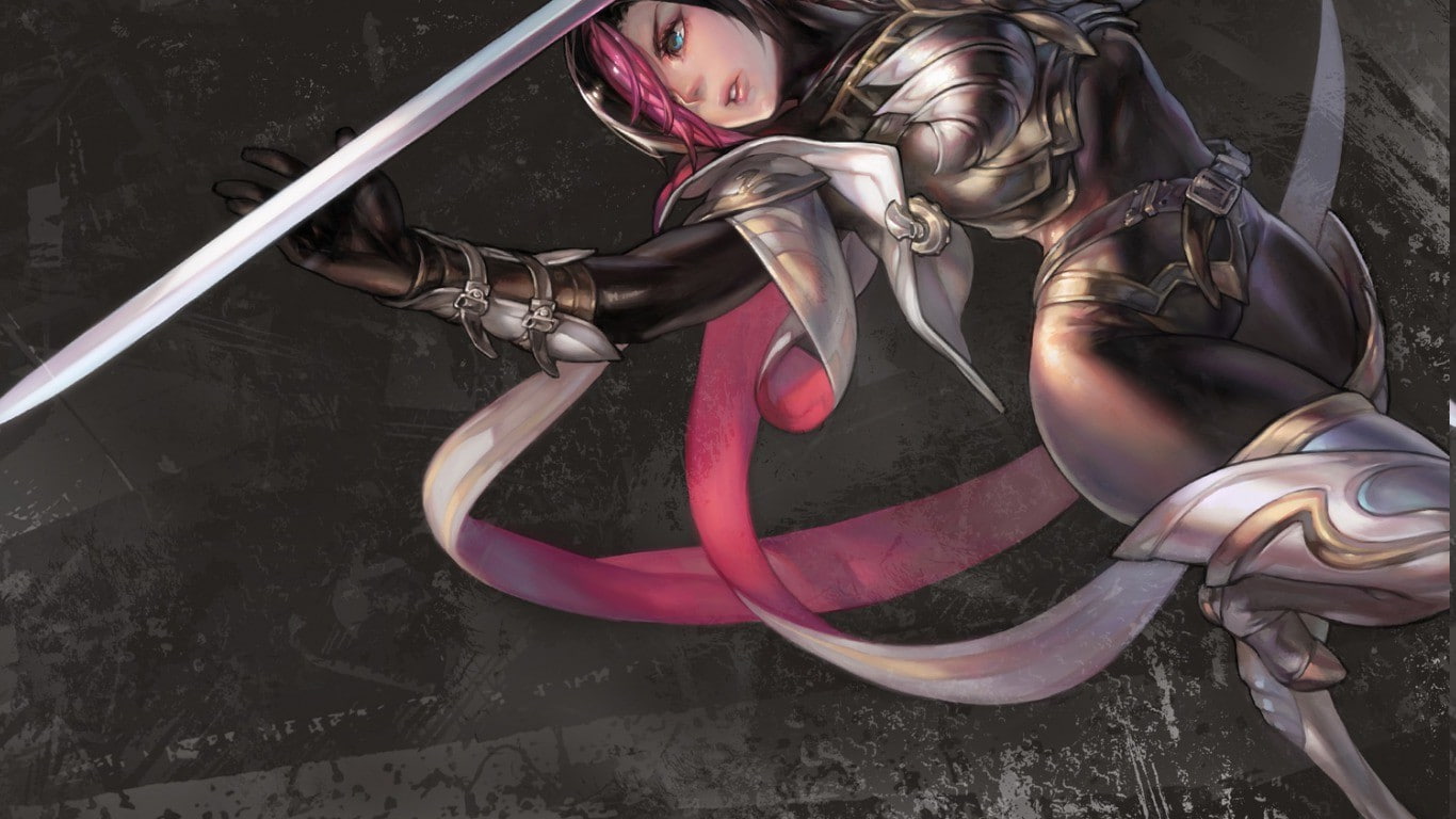 Fiora, young women, leisure activity, outdoors, beautiful woman, day, women, 720P, pink color, hairstyle, one person, League Of Legends, casual clothing, HD Wallpaper