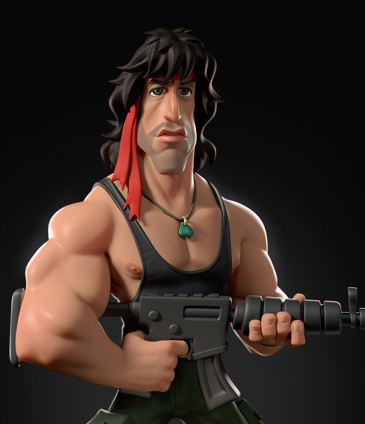 digital art, movies, Gabriel Soares, 720P, Sylvester Stallone, Rambo, Phone HD Wallpaper