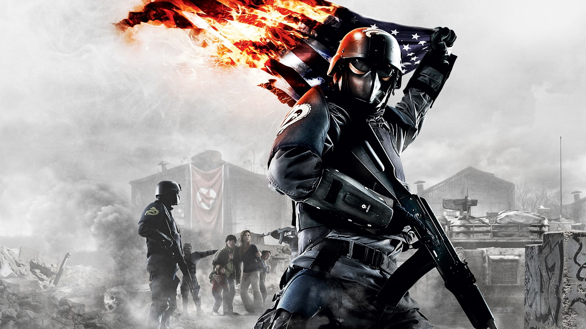 Homefront: The Revolution, flag, USA, military, 1080P, war, HD Wallpaper