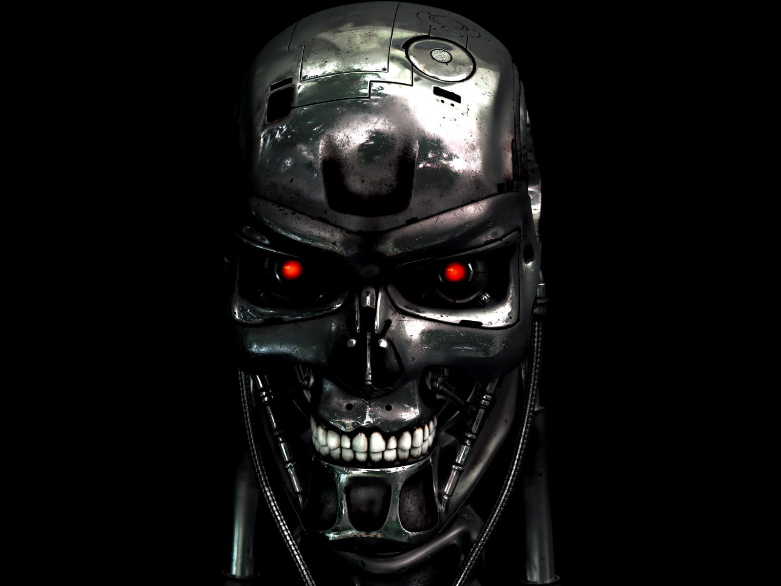 black color, close-up, no people, dark, cut out, indoors, representation, metal, mask, copy space, spooky, 720P, art and craft, human skeleton, studio shot, HD Wallpaper