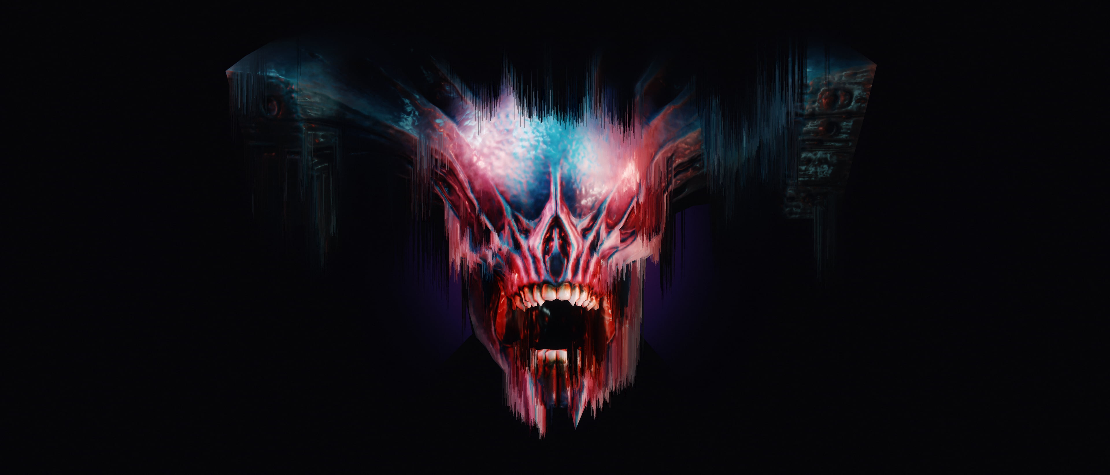 Doom (2016), skull, 4K, video games, reshade, HD Wallpaper