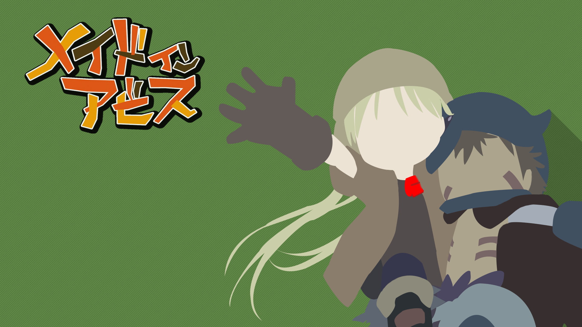 Made In Abyss, Riko (Made in Abyss), 1080P, Regu (Made in Abyss), Anime, Minimalist, HD Wallpaper