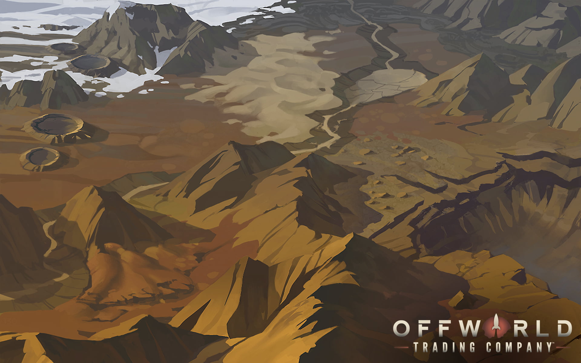 PCMR, 1080P, day, Loading screen, yellow, water, full frame, Stardock, leaf, Offworld, outdoors, PC gaming, backgrounds, Offworld Trading Company, no people, HD Wallpaper