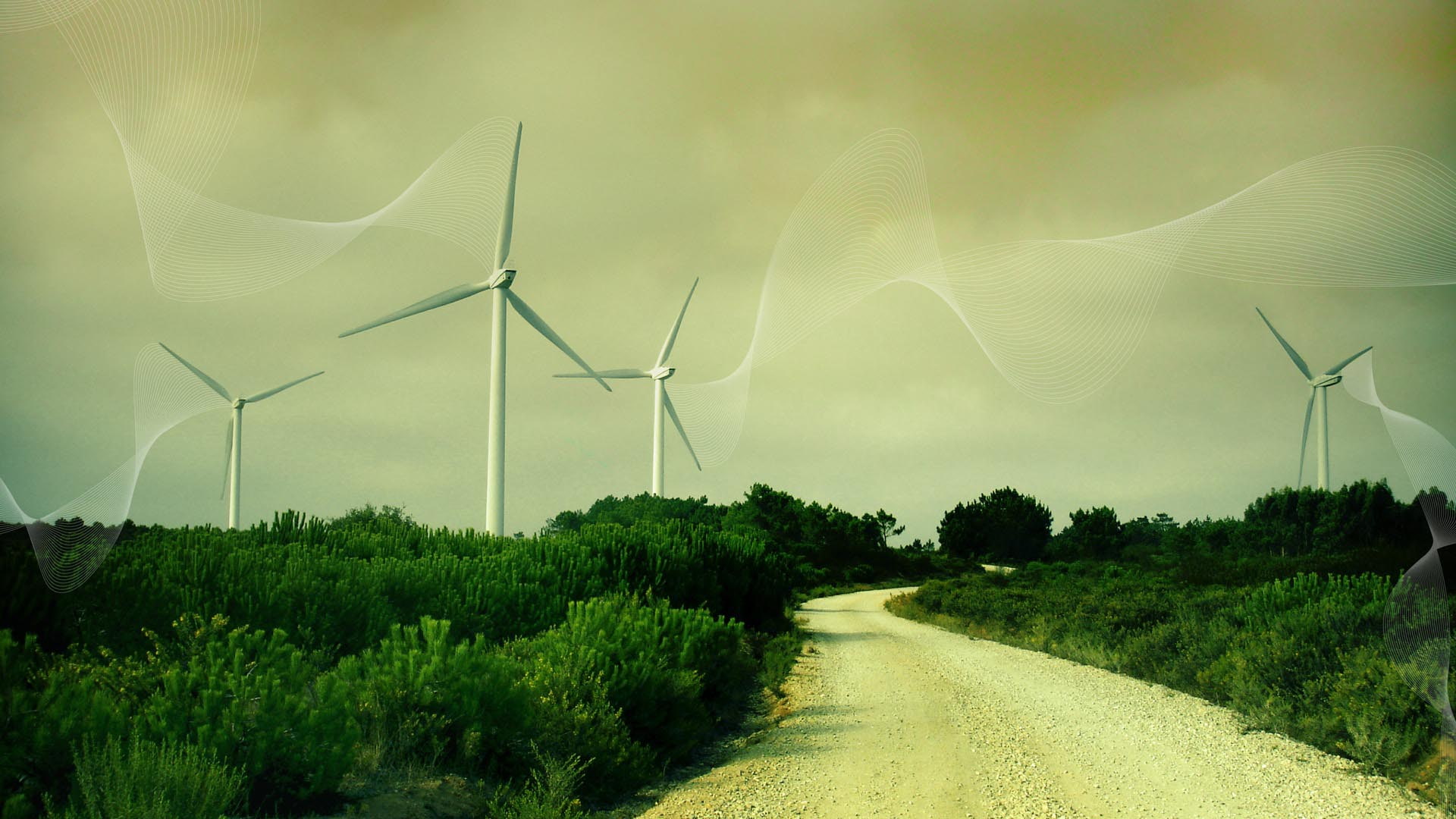 wind, hd, 1080P, turbines, HD Wallpaper