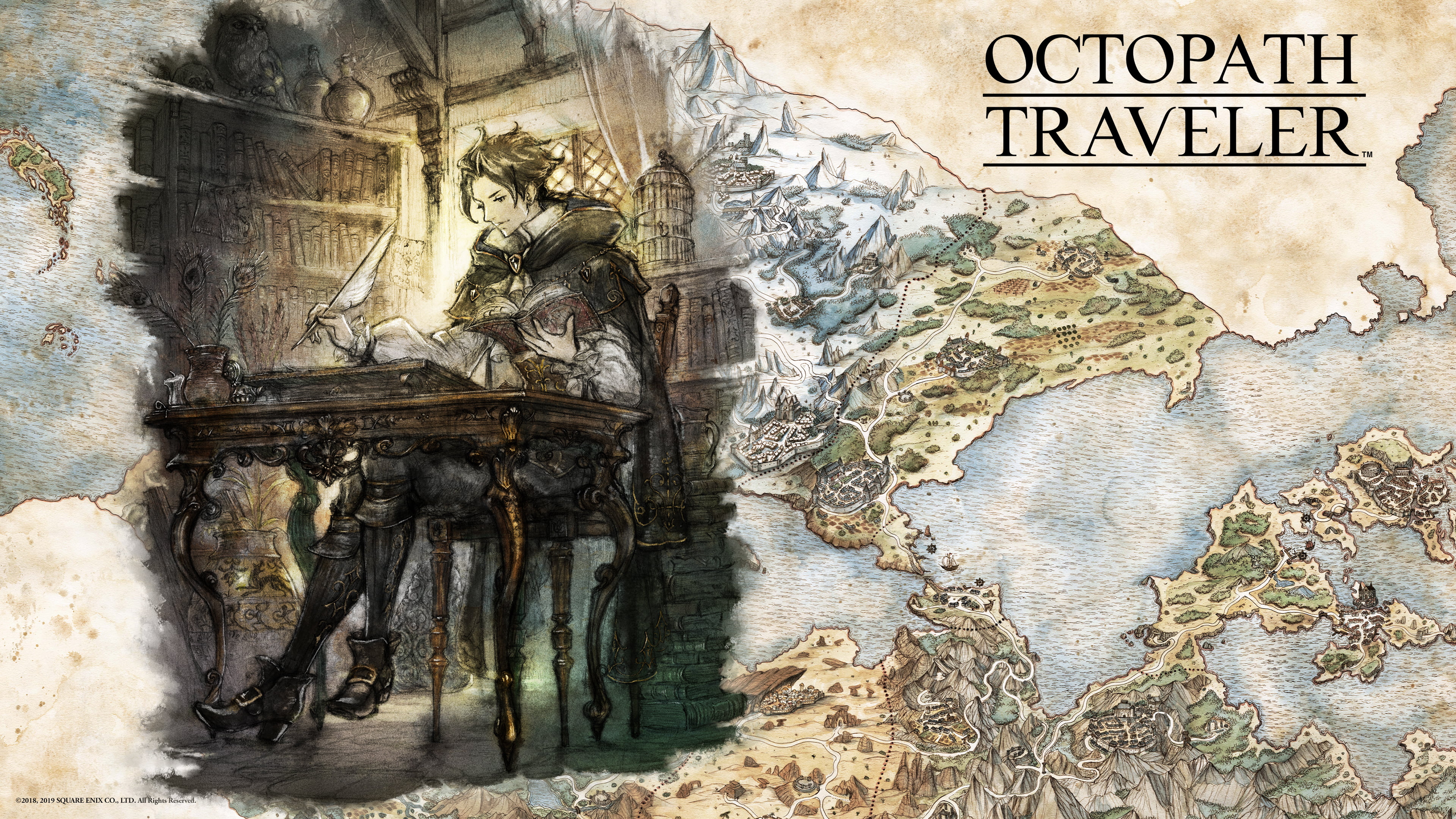 artwork, Octopath Traveler, 4K, HD Wallpaper