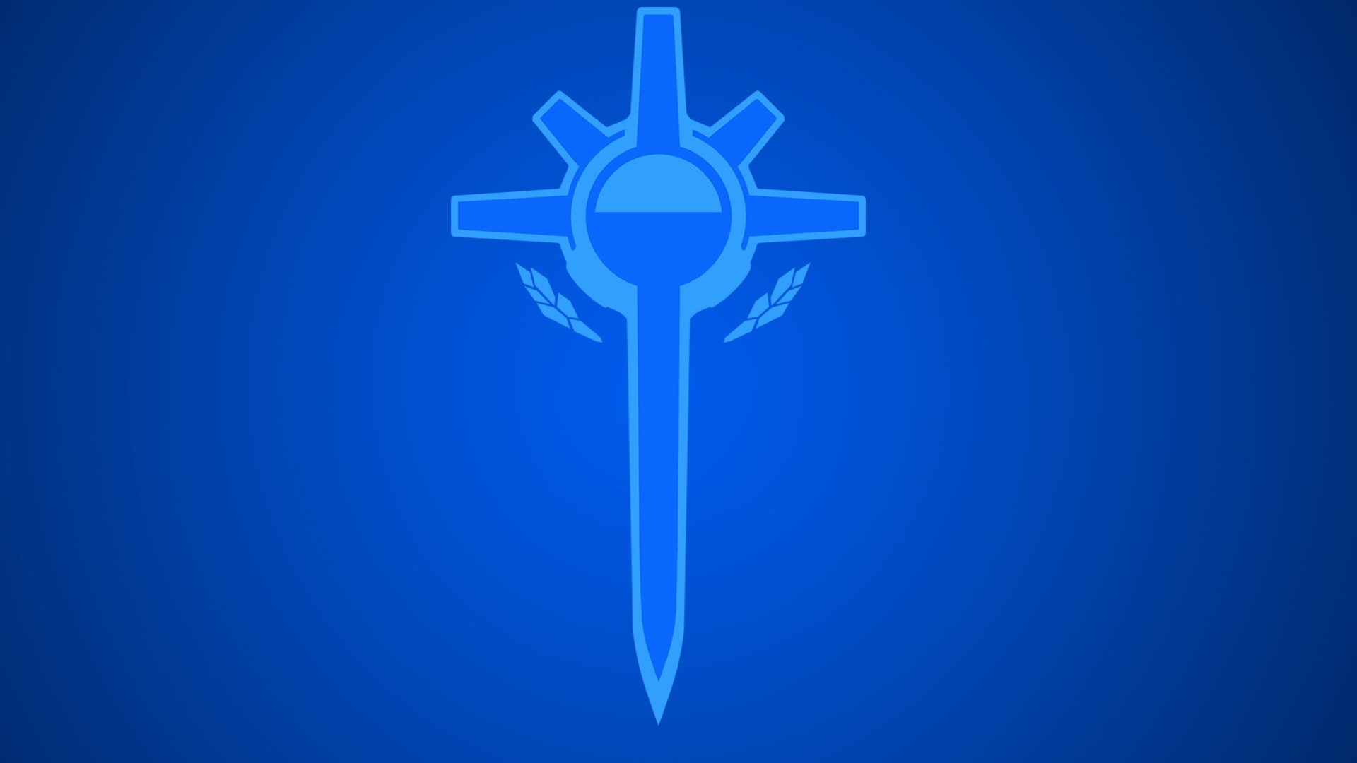 blue background, 1080P, copy space, air vehicle, sky, studio shot, sign, shape, night, tribes ascend diamond sword video games, star - space, white color, HD Wallpaper