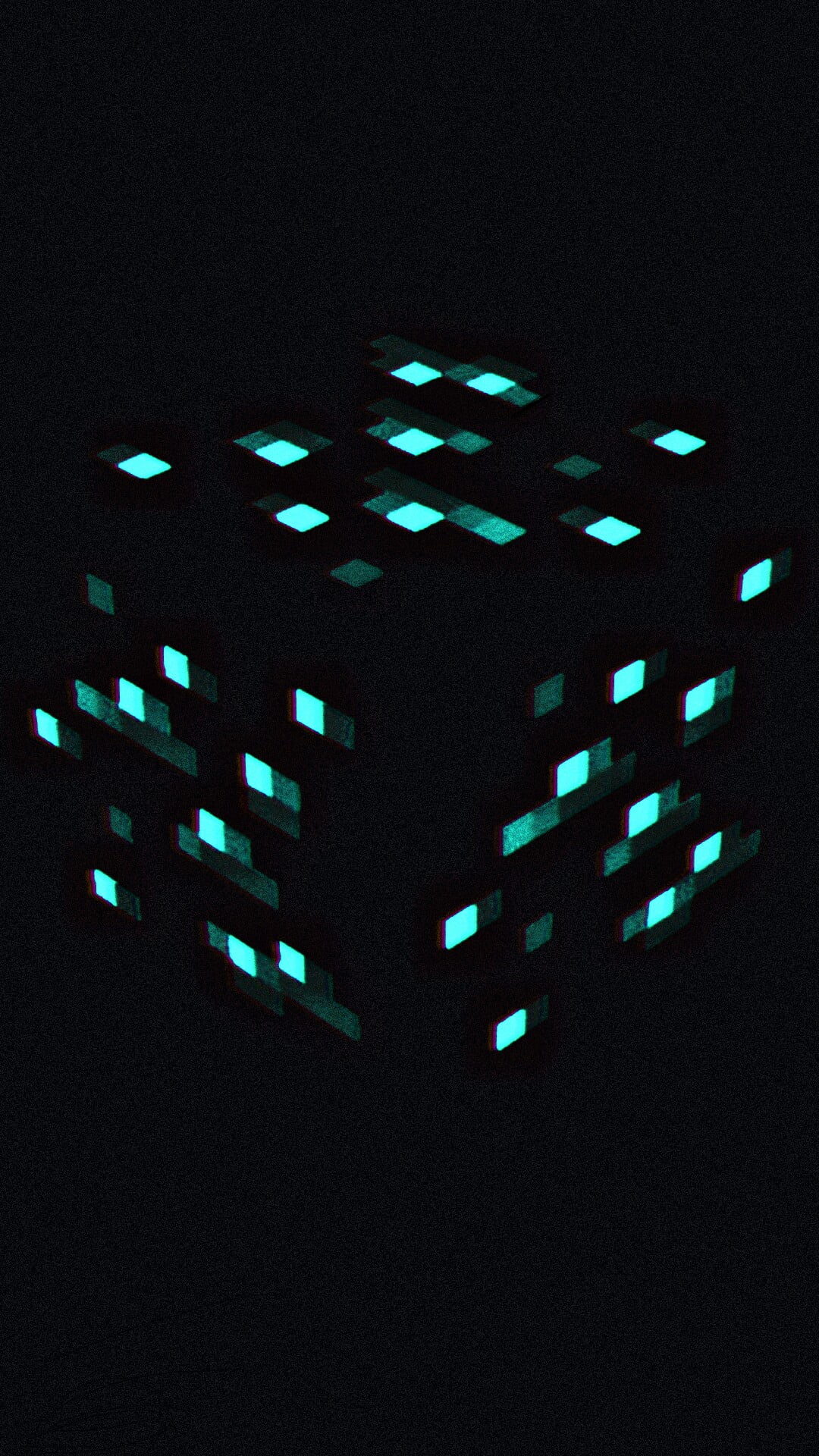 1080P, ore, Minecraft, dark, Phone HD Wallpaper