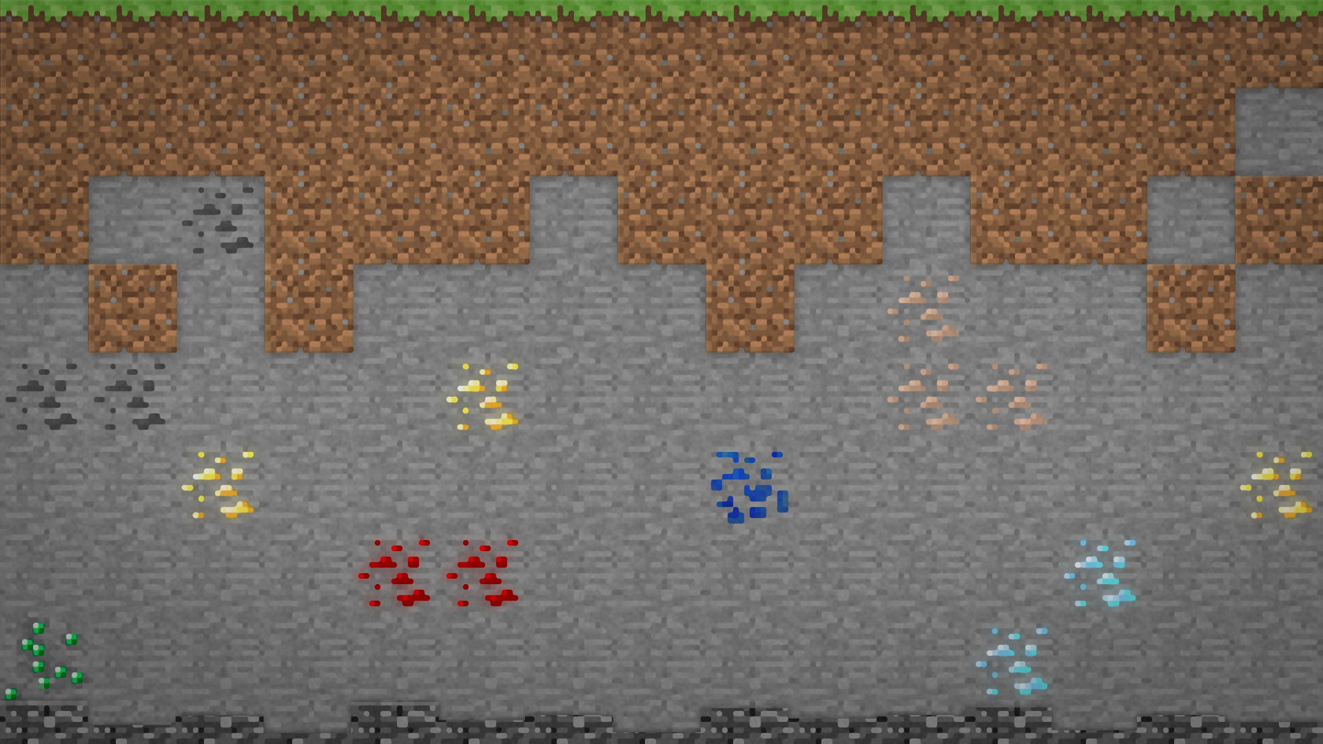 Pixel, 1080P, Video Game, Ore (Minecraft), Minecraft, HD Wallpaper