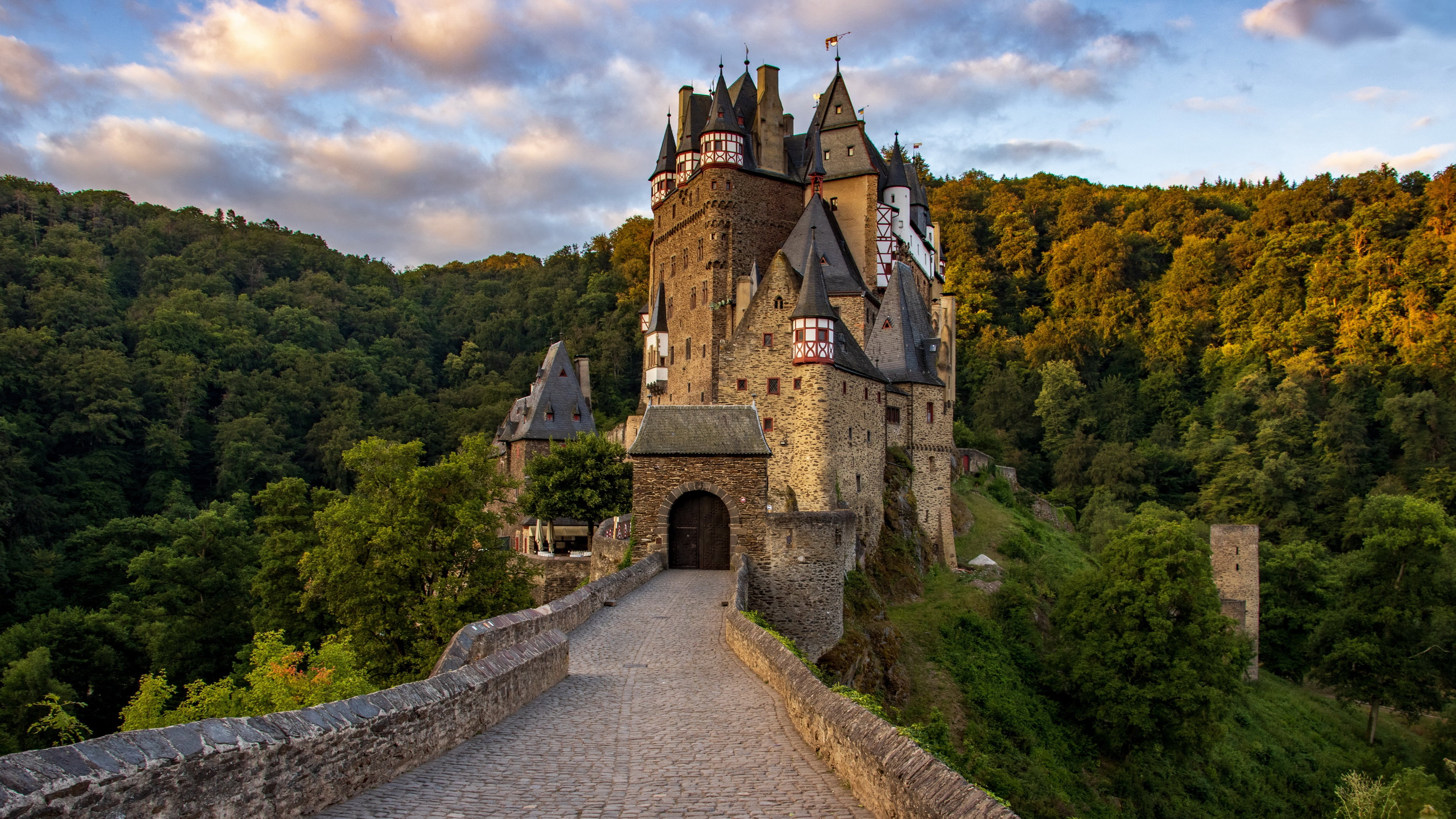 Medieval castle, Rhineland-Palatinate, 4K, Wierschem, HD Wallpaper