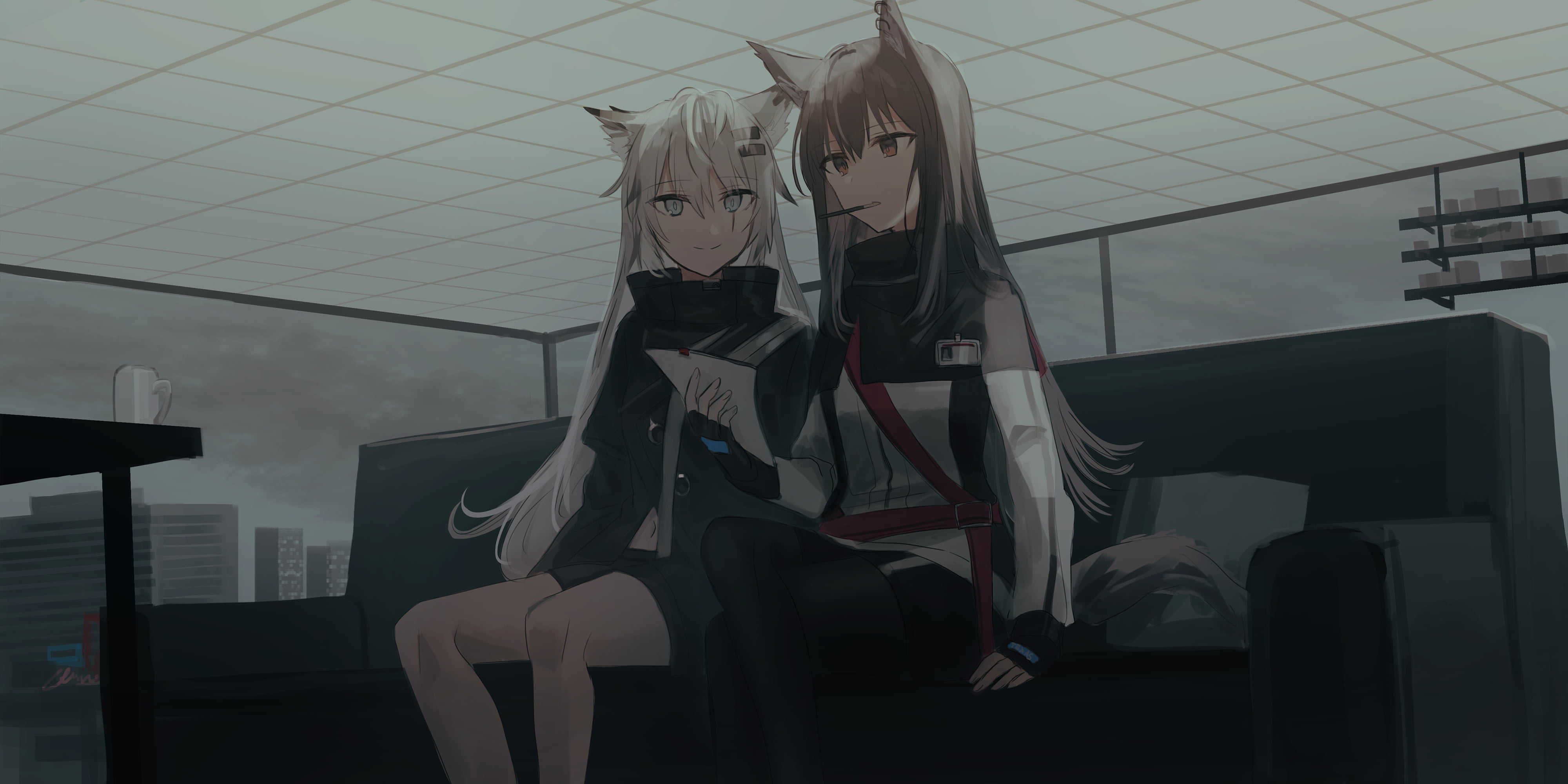 Arknights, Chihuri 45, 4K, anime, anime girls, HD Wallpaper
