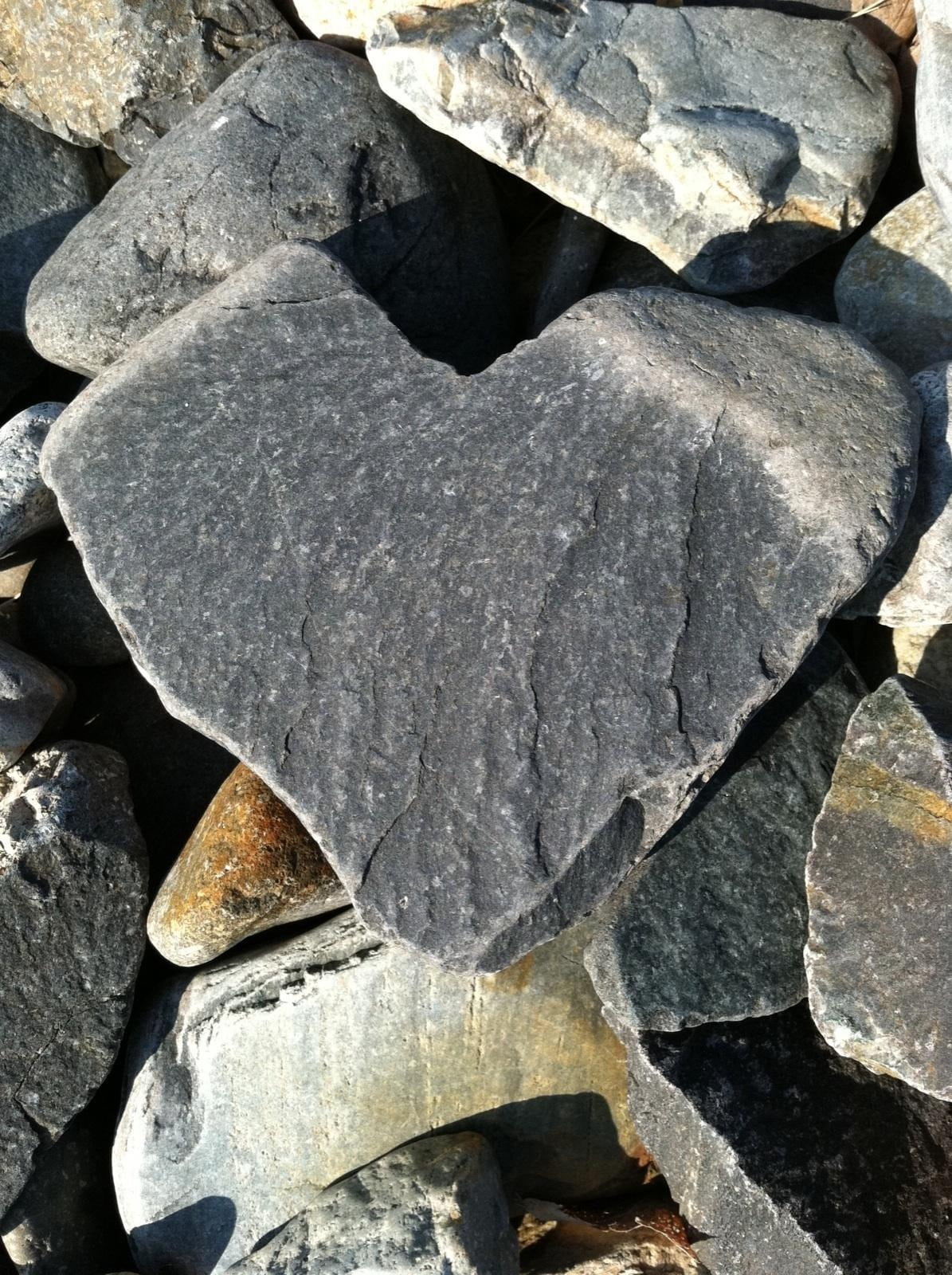 romance, fragment, zen, 720P, day, hard, gray, rock - object, gemstone, no people, close-up, decorative, rough, land, love, backgrounds, garden, sunlight, Phone HD Wallpaper