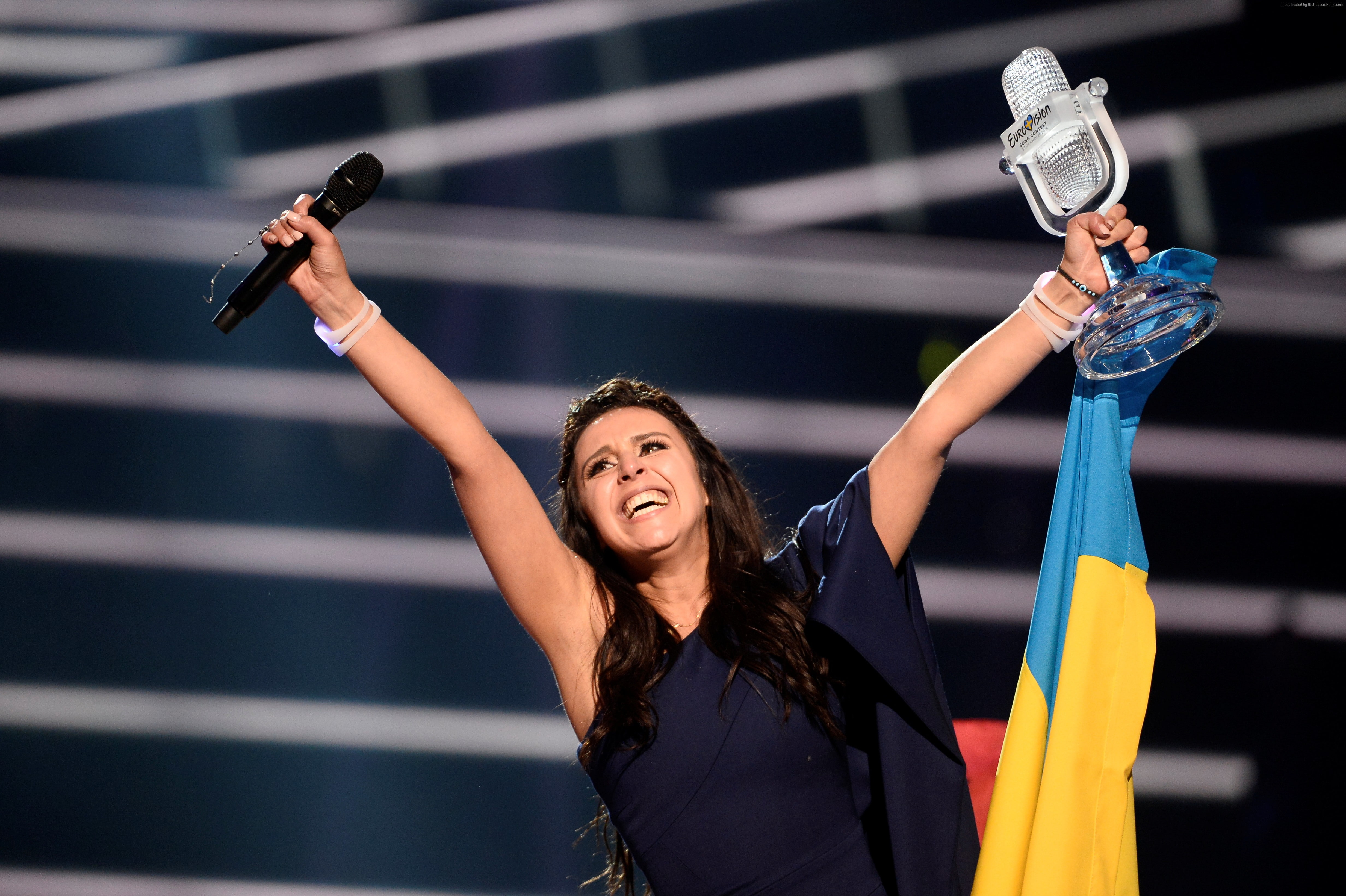 Jamala, Ukraine, Eurovision 2016, wins, 4K, HD Wallpaper