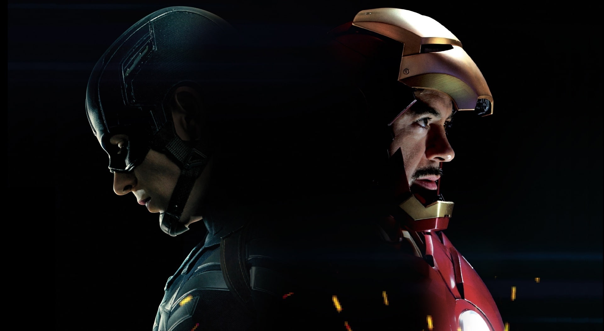 side view, close-up, Captain America, clothing, 1080P, indoors, iron, war, adult, Movies, one person, civil, looking away, looking, young adult, studio shot, HD Wallpaper