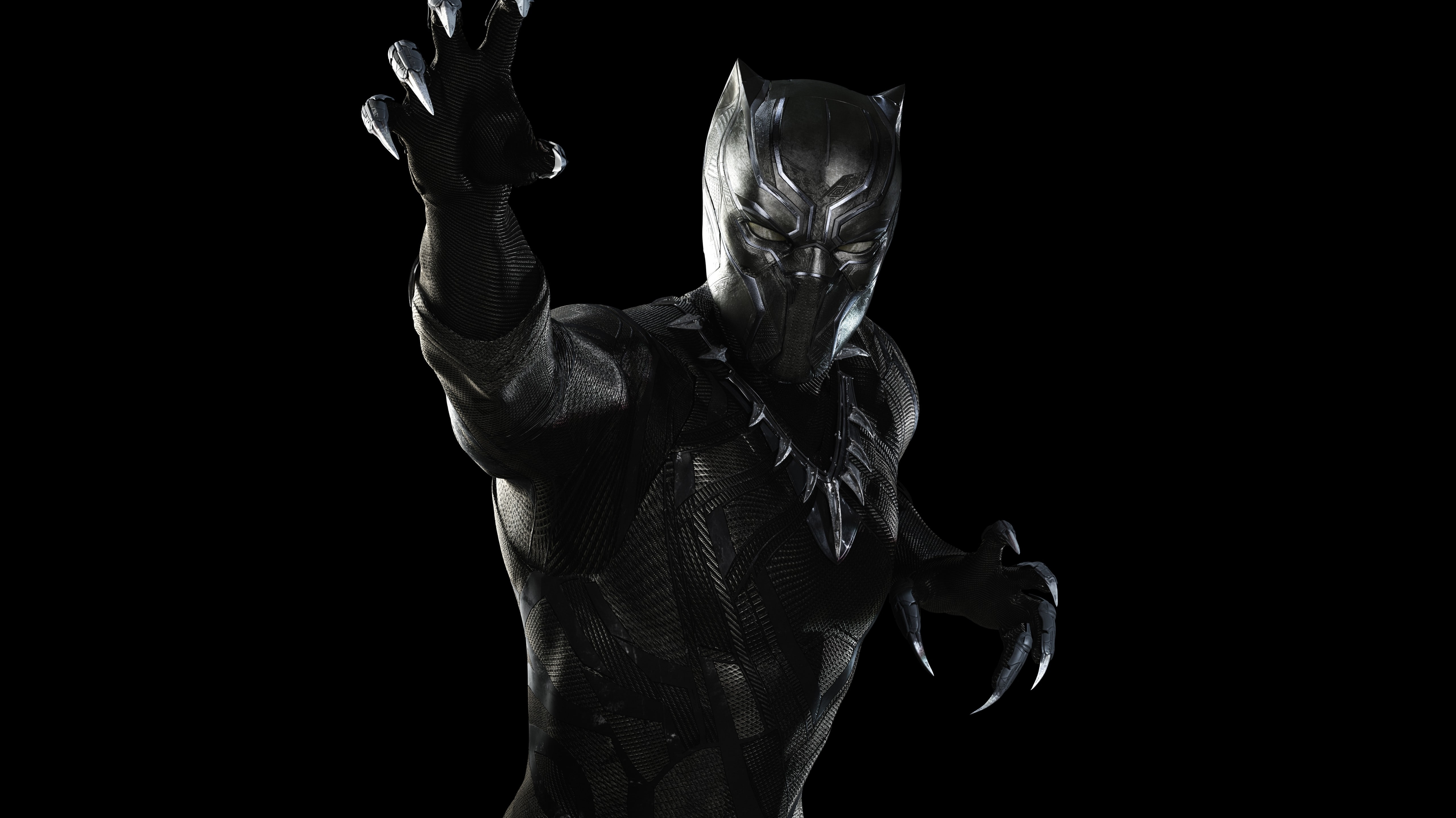 Captain America 3: civil war, black, best movies of 2016, 5K, black panther, Marvel, panther, HD Wallpaper