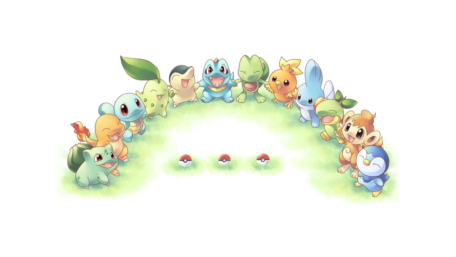 Pokémon, video games, Bulbasaur, 720P, Squirtle, HD Wallpaper