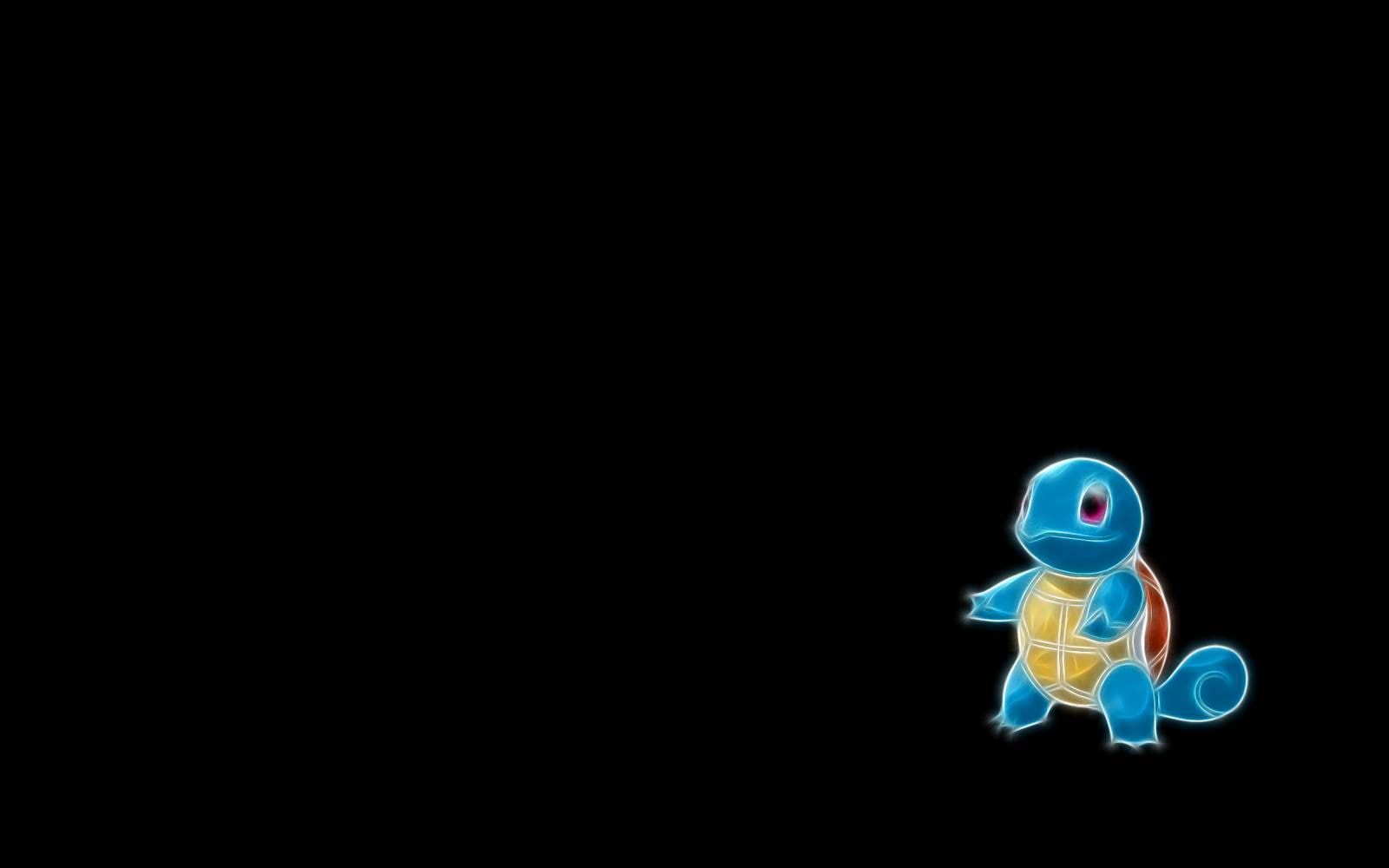 background, 720P, black background, black, anime, squirtle, HD Wallpaper
