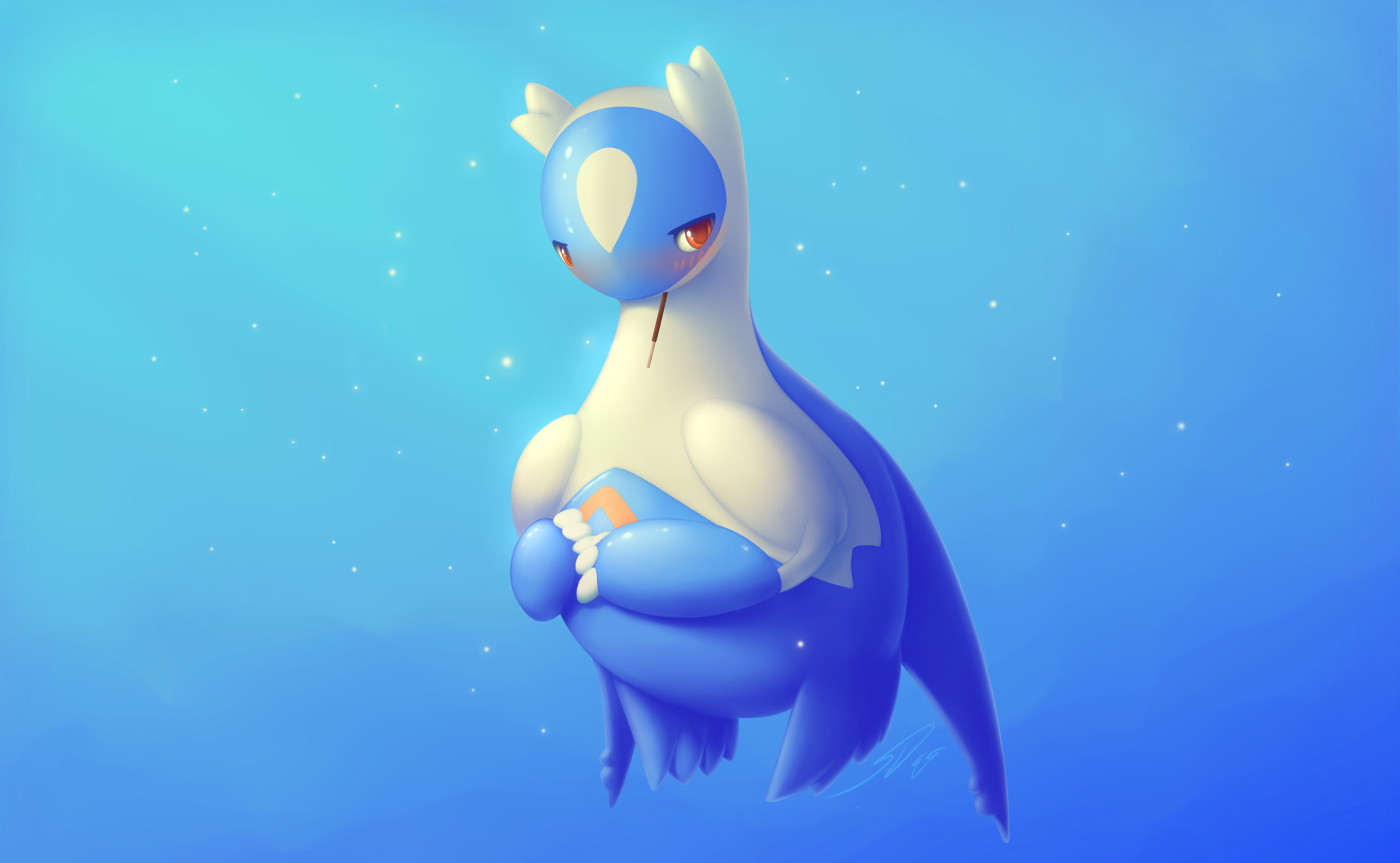 Blue, Latios, Pokemon, 2K, HD Wallpaper