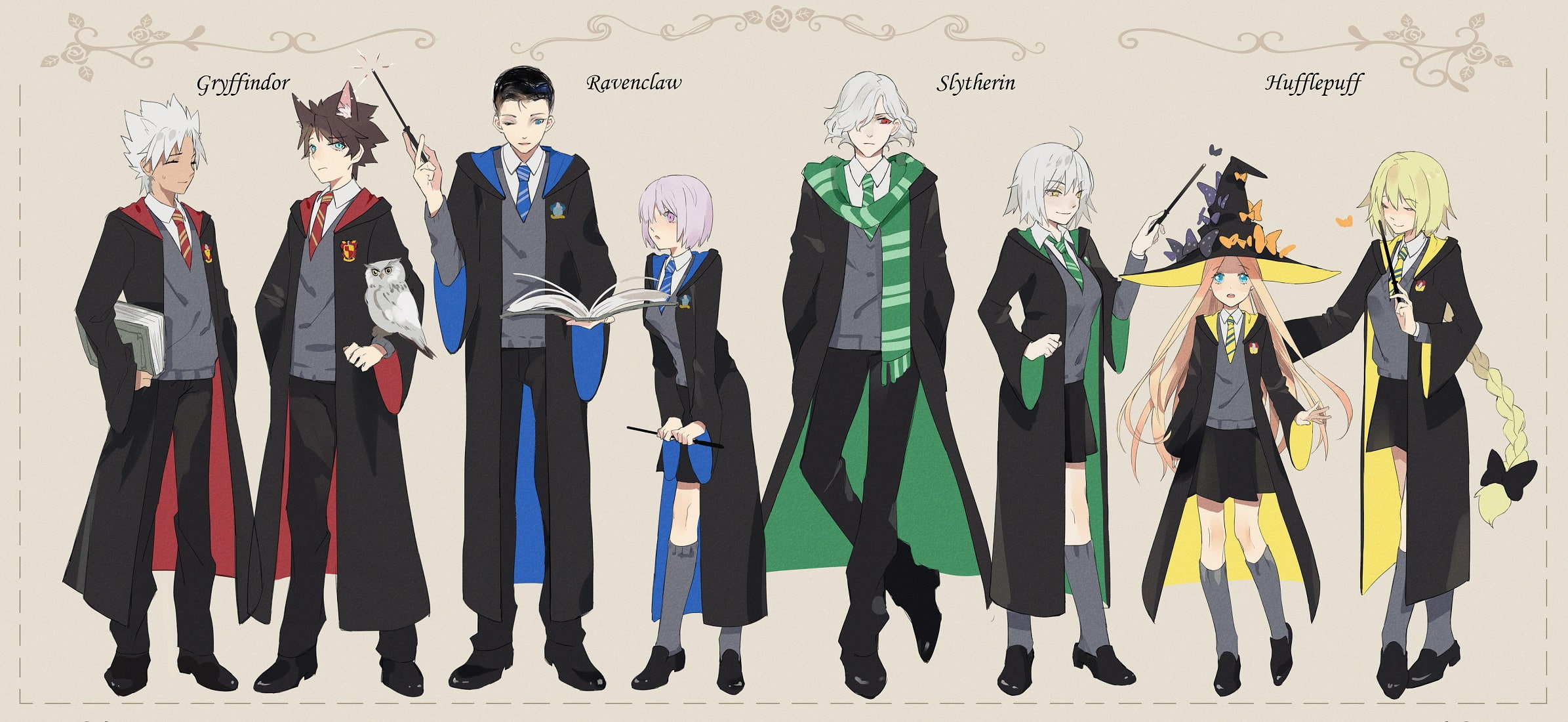 1080P, Fate Series, Fate/Grand Order, Jeanne dArc (Fate Series), Sherlock Holmes (Fate/Grand Order), Mashu Kyrielight, Jeanne dArc Alter, Fujimaru Ritsuka (Male), HD Wallpaper