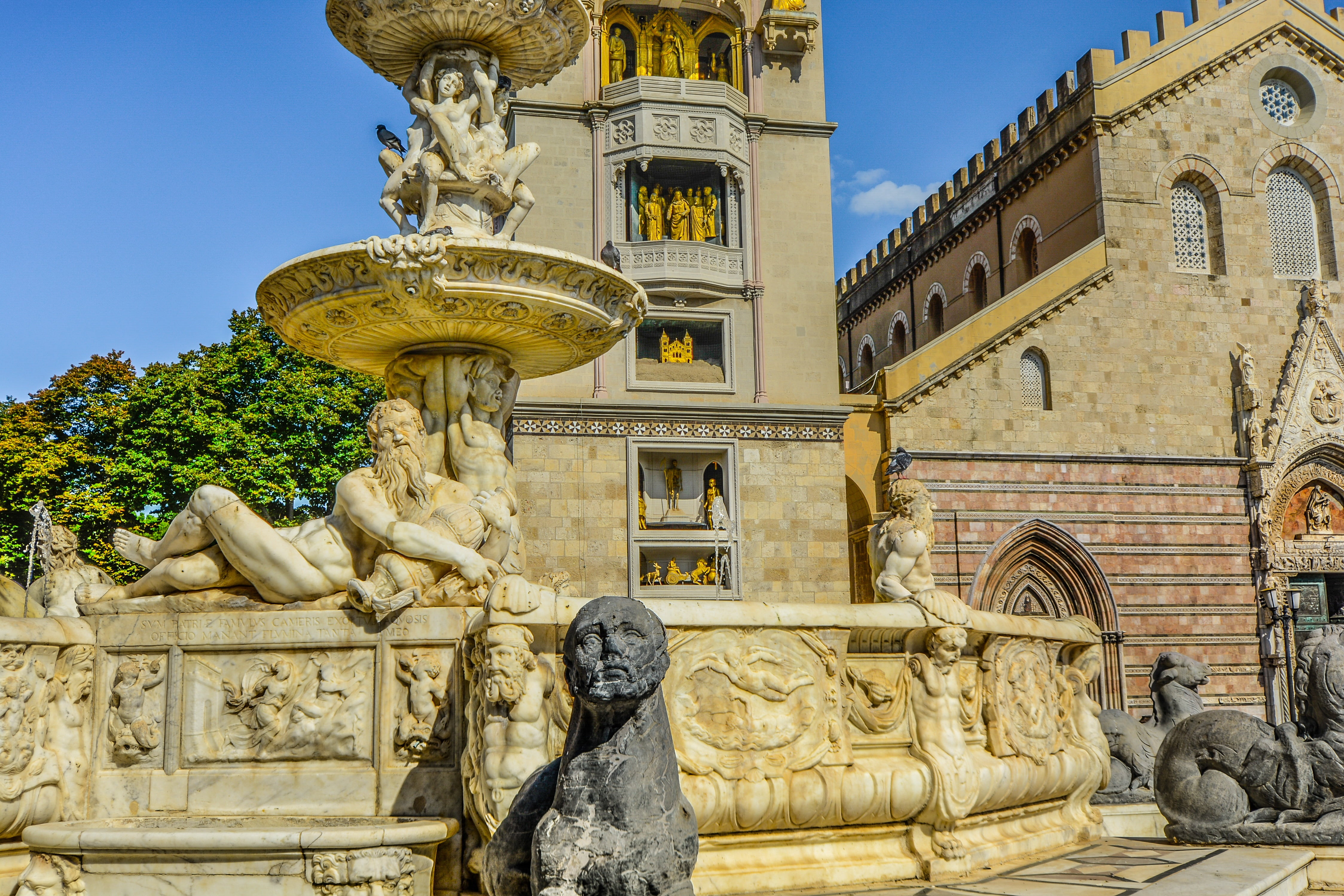 famous Place, art, 4K, belief, day, travel, church, fountain, renaissance, messina, history, sculpture, craft, art and craft, statue, representation, outdoors, HD Wallpaper