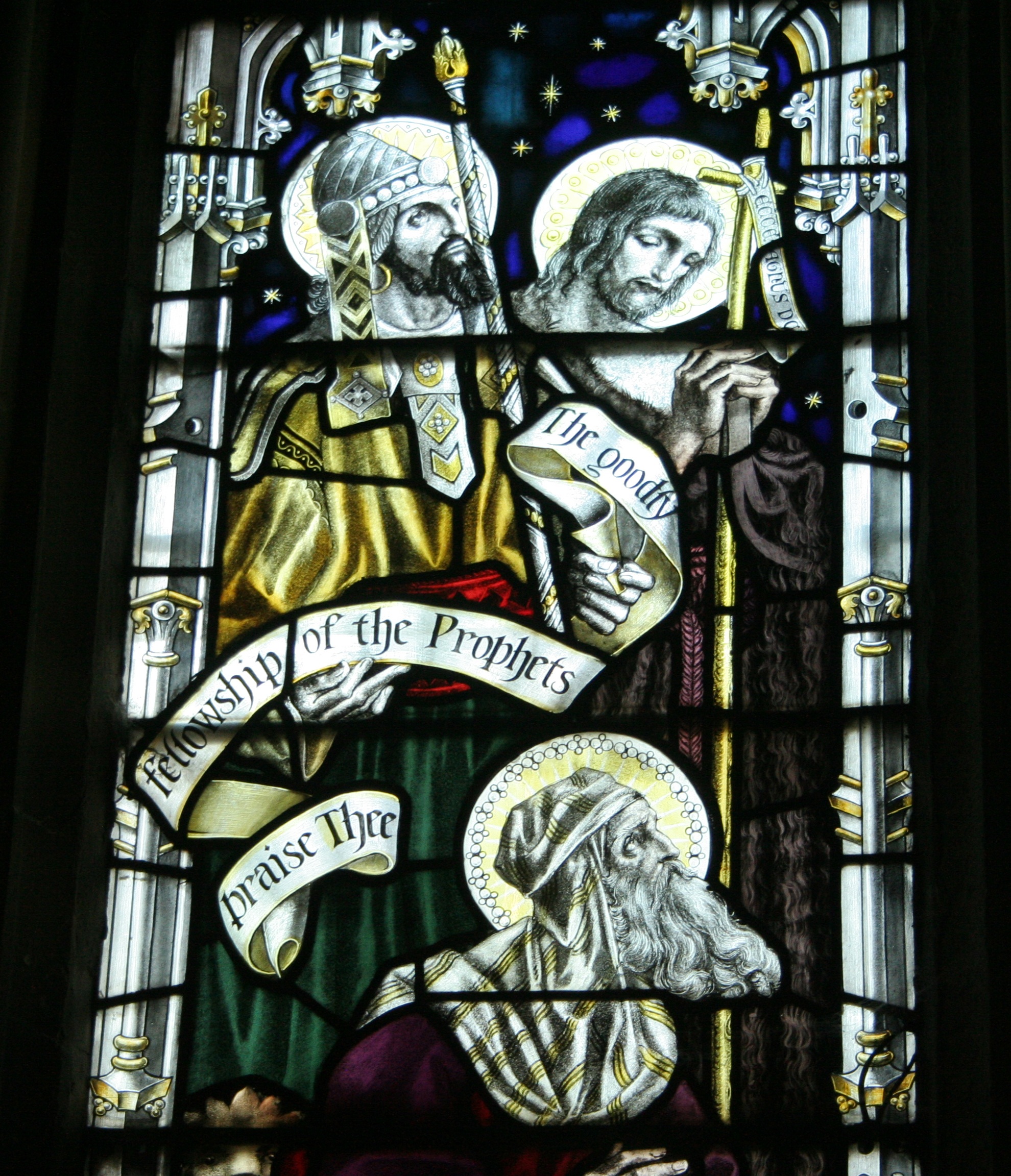 prophets, stained glass window, god, glass, church, creativity, no people, christianity, built structure, architecture, female likeness, art and craft, Phone HD Wallpaper