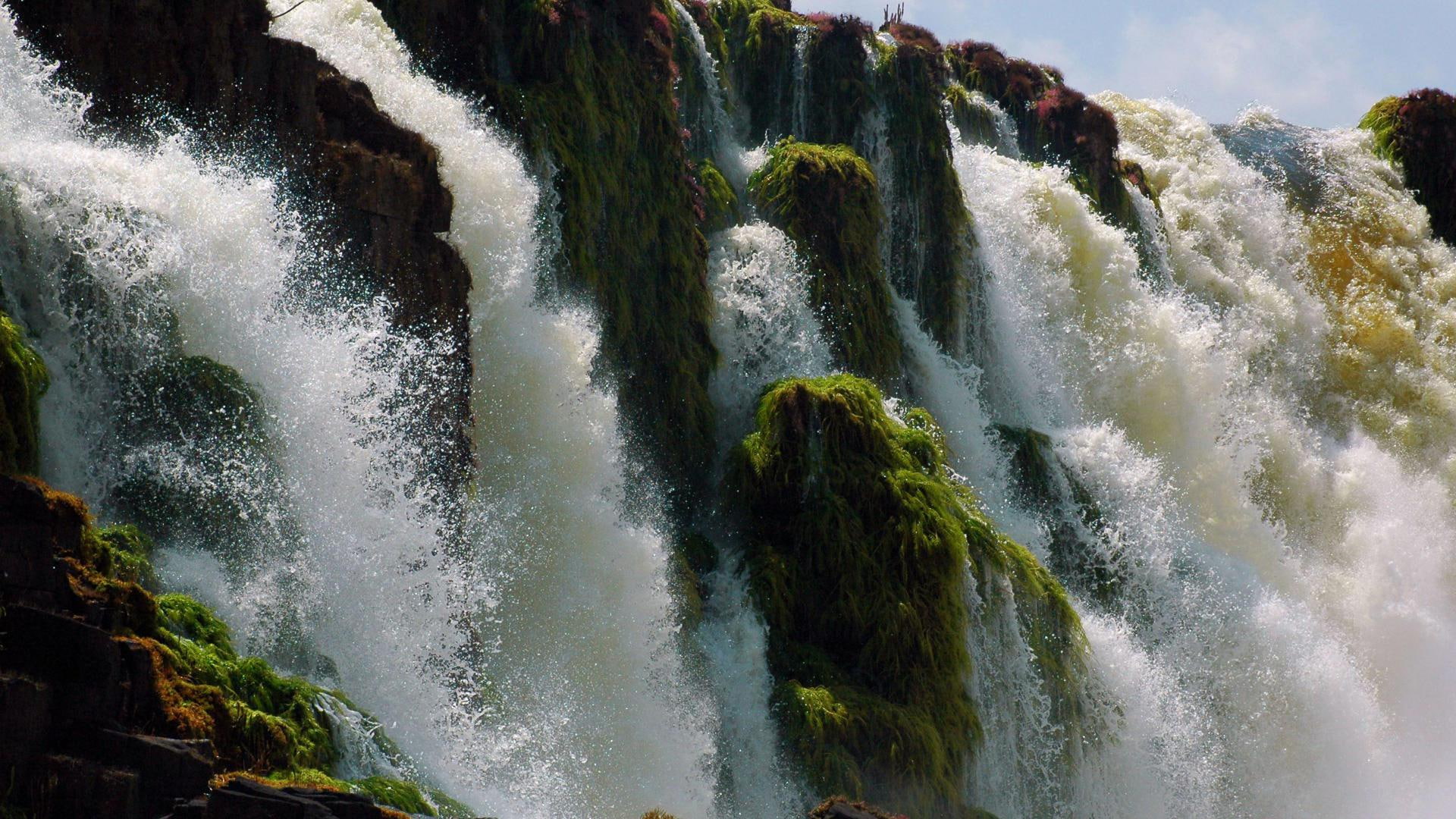 picture, splash, rivers, 1080P, waterfalls, gallery, drops, HD Wallpaper