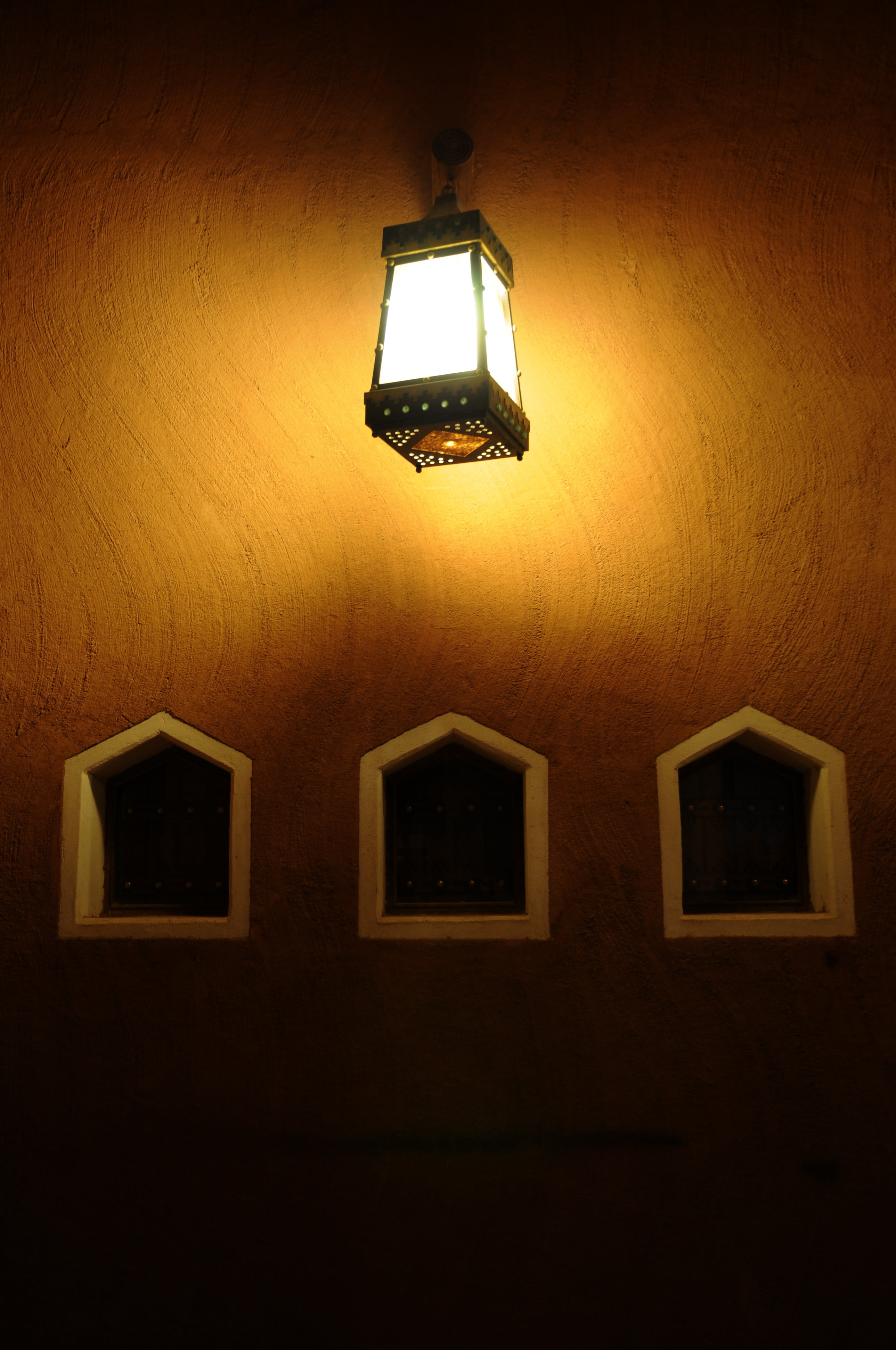 architecture, hanging, mud house, picture frame, no people, lighting equipment, dark, illuminated, electricity, frame, indoors, light fixture, glowing, Phone HD Wallpaper