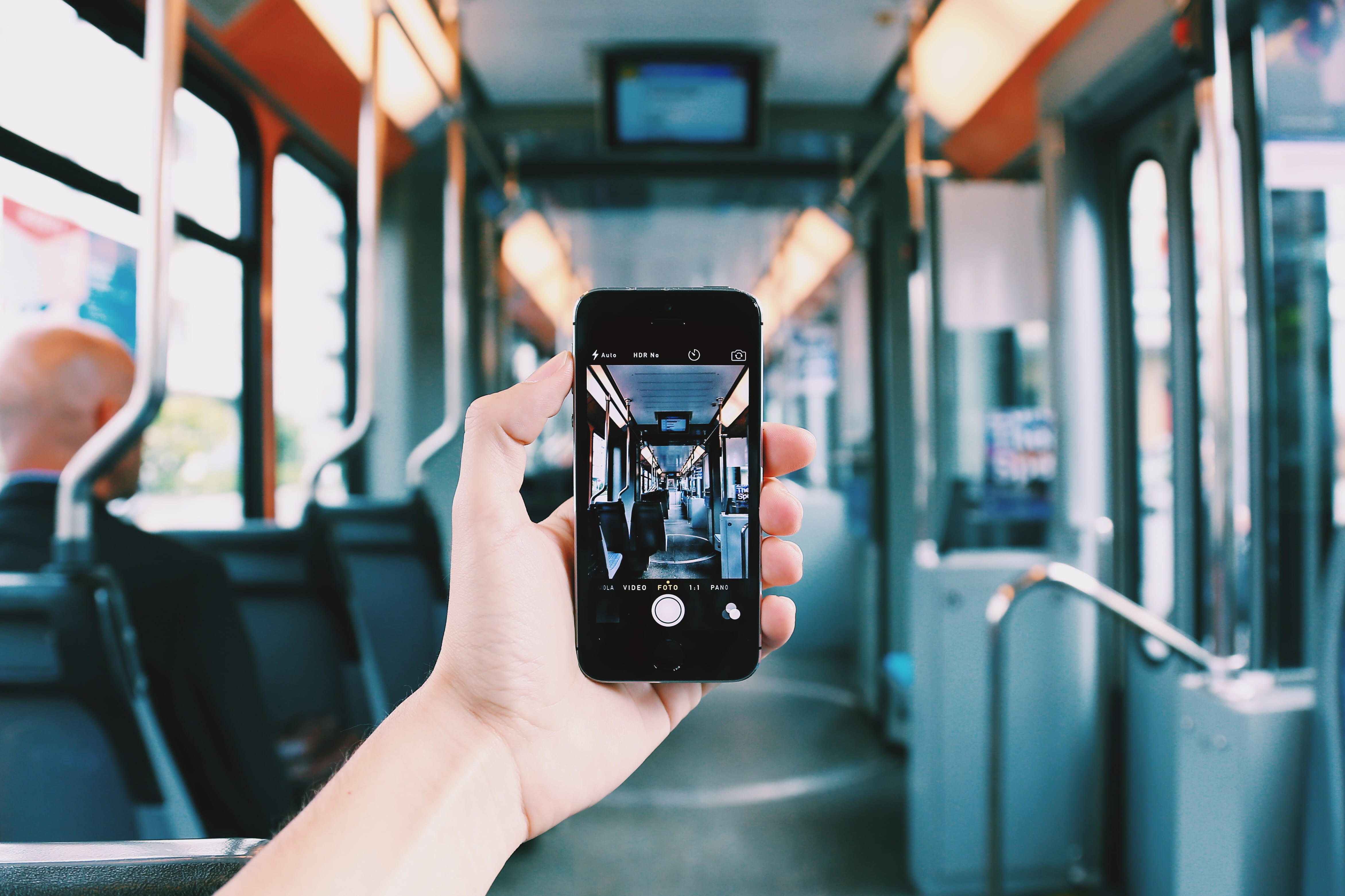 hand, close-up, phone, activity, electronics, seats, cellphone, focus, smartphone, human hand, finger, touchscreen, digital camera, screen, locomotive, HD Wallpaper