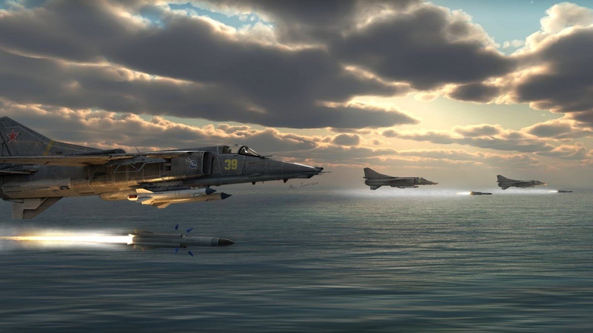grey, Jet Fighters, Mikoyan MiG-27, 1080P, aircrafts, HD Wallpaper
