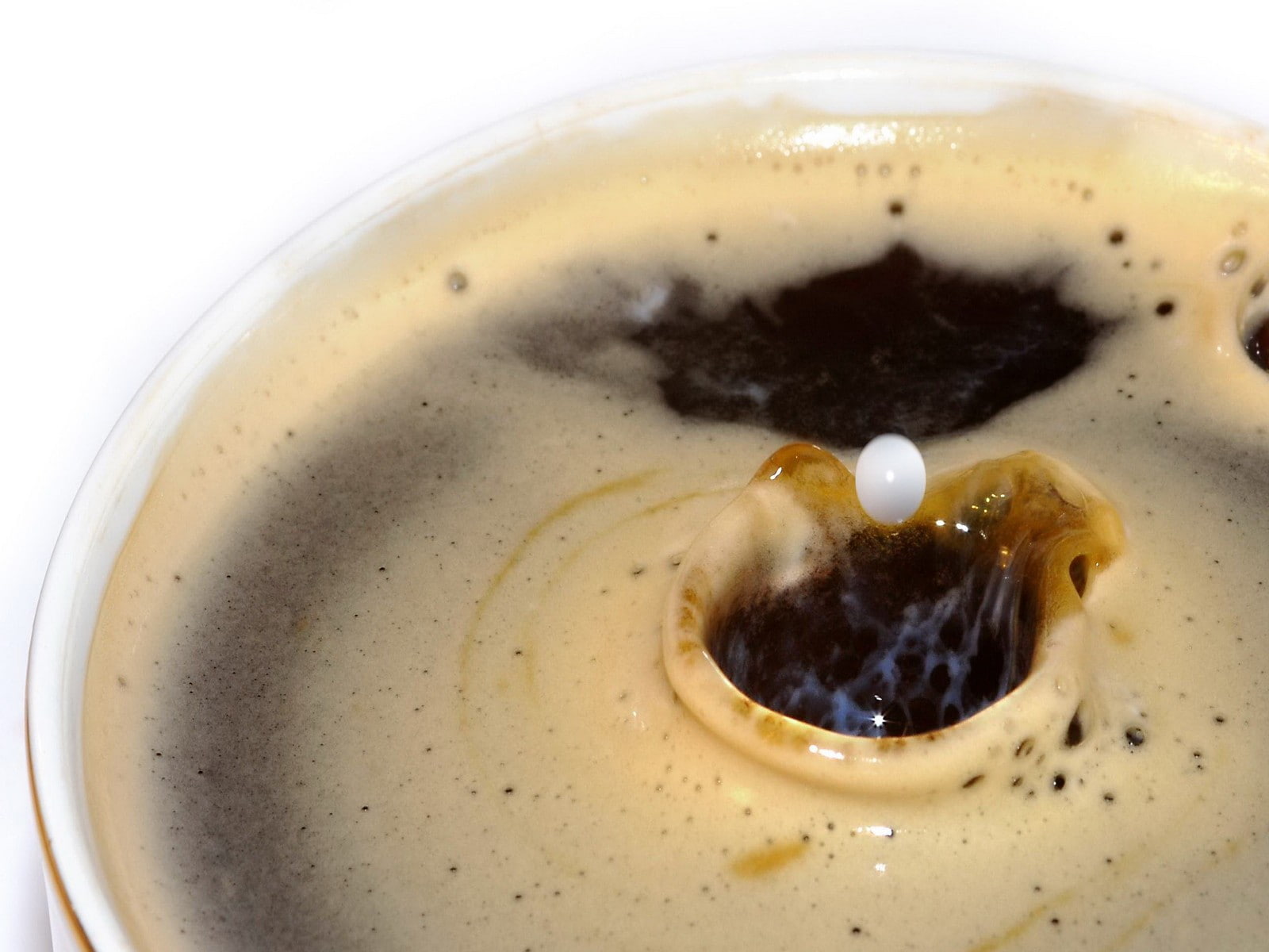 coffee, 720P, macro, beige, drink, HD Wallpaper